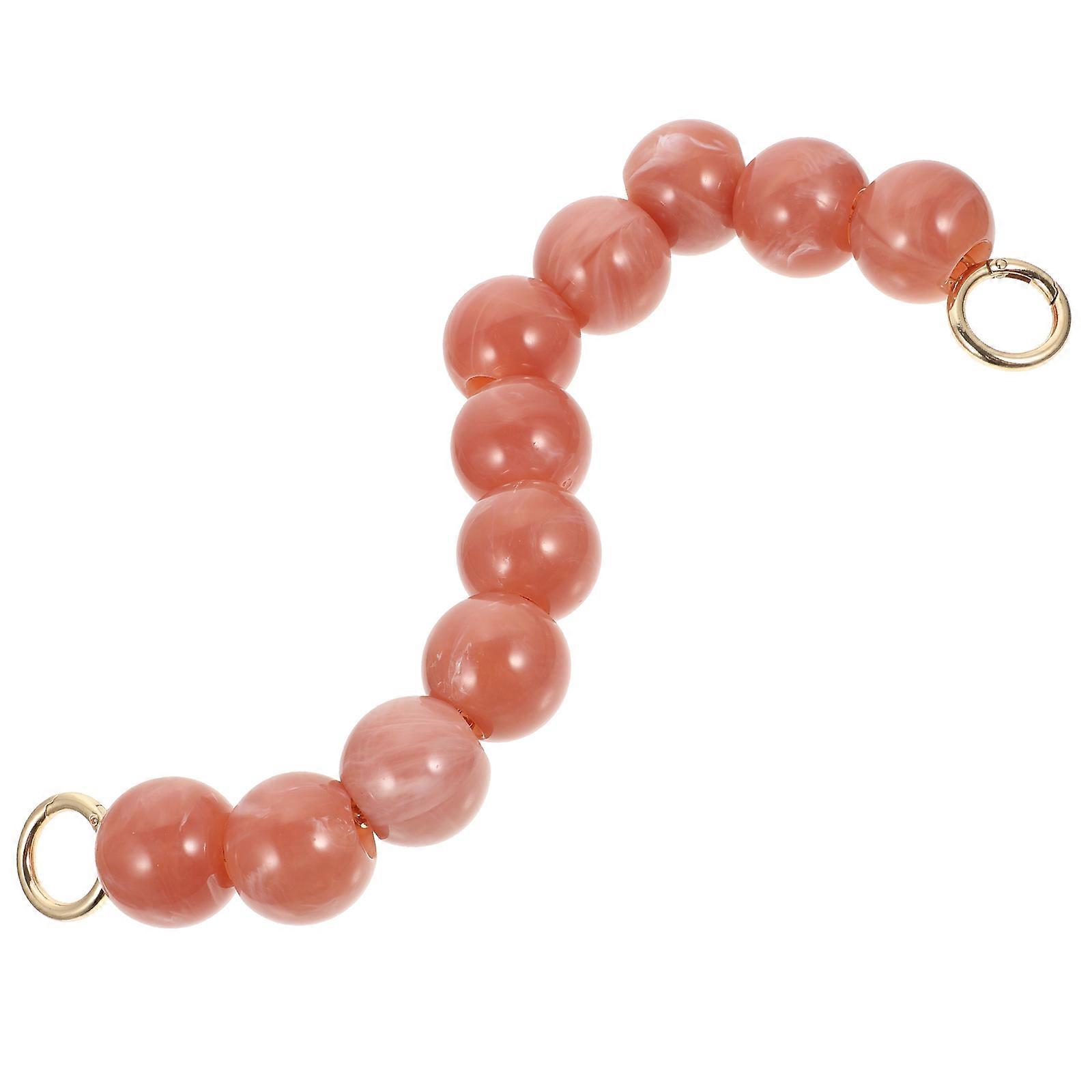 Beaded Handbag Chain Durable Craftsmanship Resin Bead Bag Chain Removable Handbag Chain Replacement Purse Strap 1 Piece