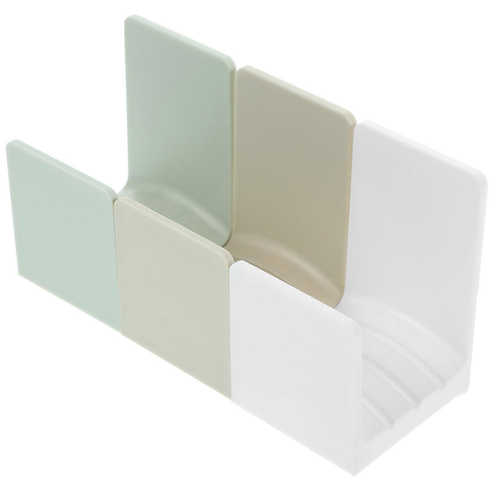 Wall Mount Pan Lid Organizer Pot Lid Racks Kitchen Use Assorted Color Practical Design 3Pcs
