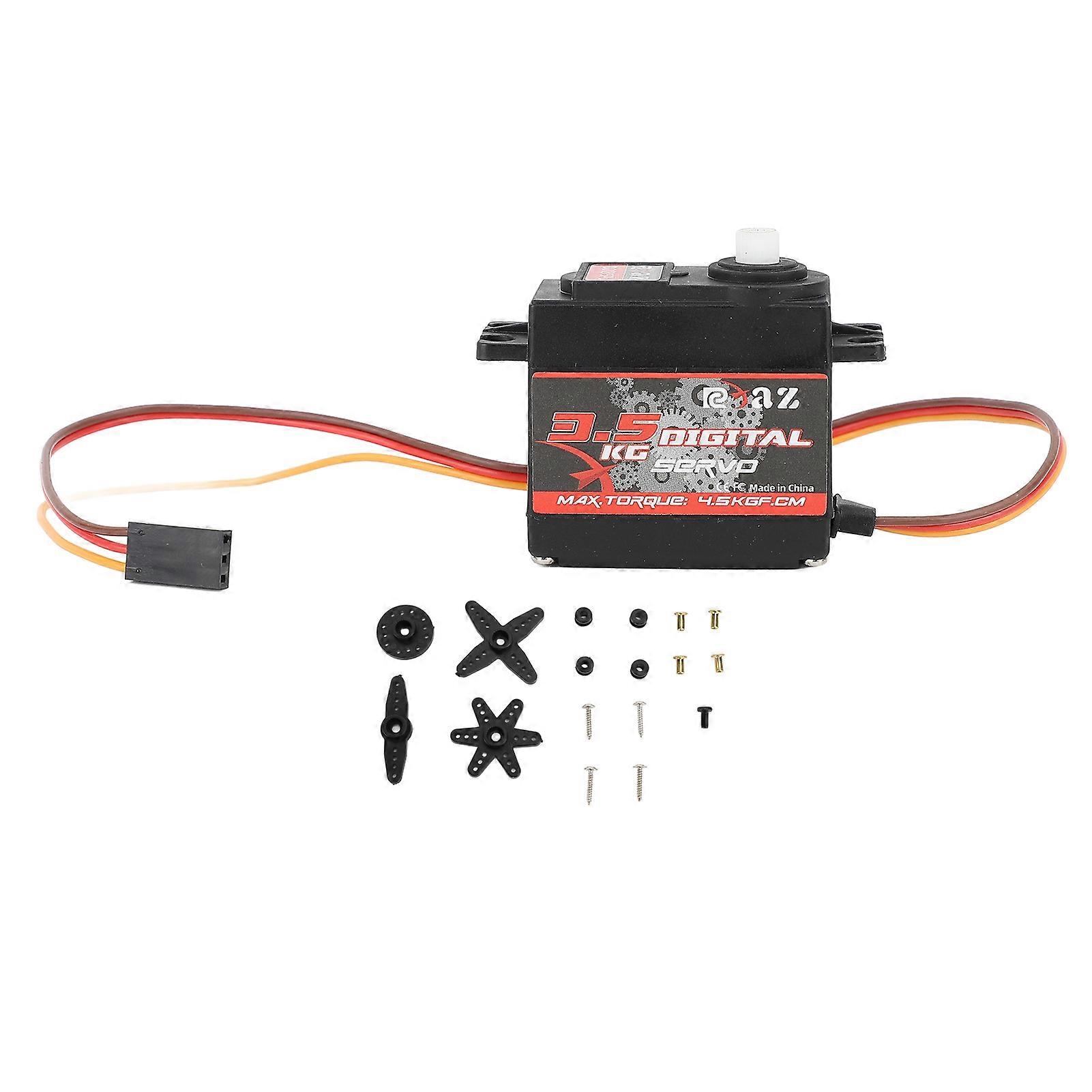 RC Digital Servo 3.5kg Plastic Gear High Torque Digital Servo Motor for DIY RC Crawler Car Boat Robot