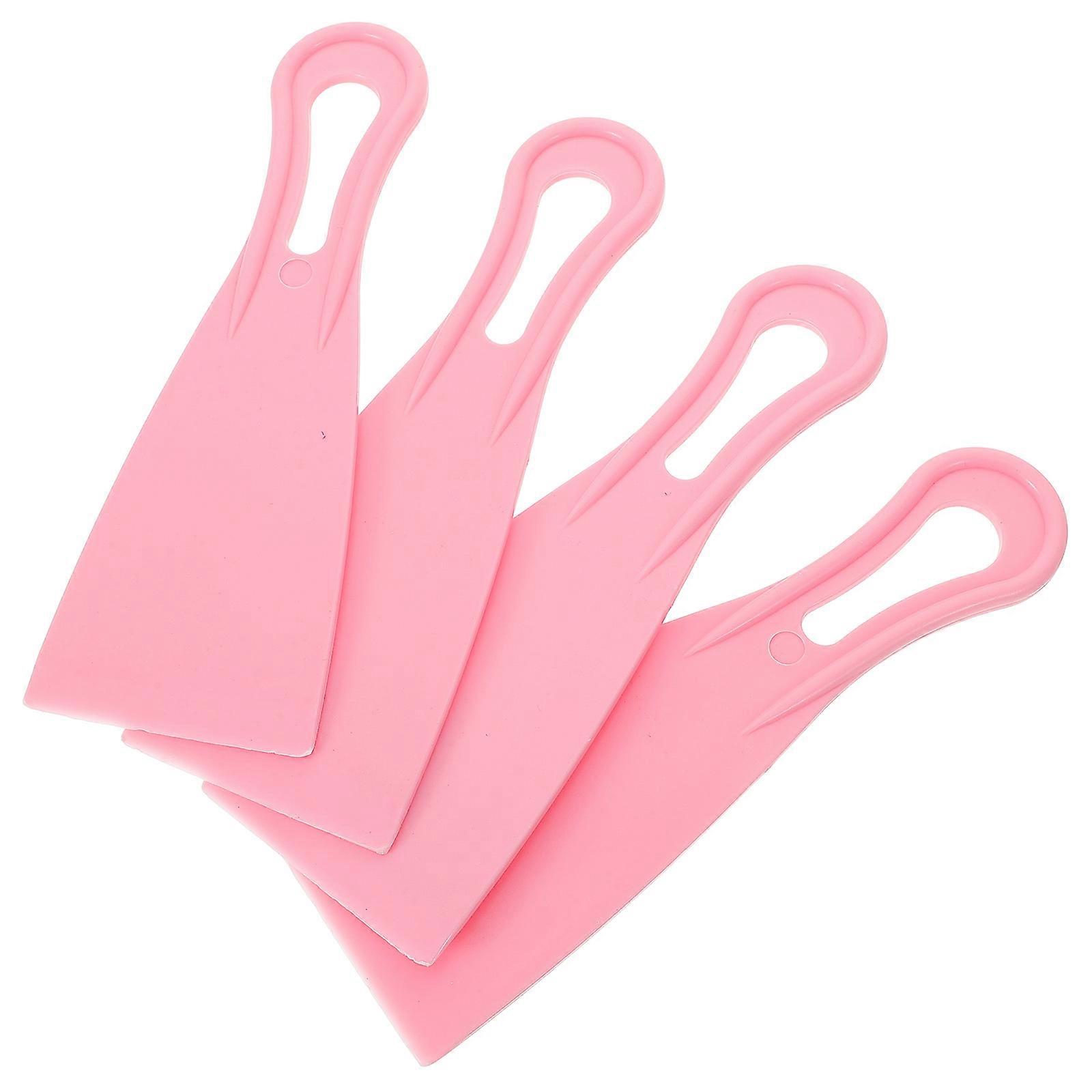 Ice Cream Machine Spatula 4Pcs Pink Plastic for Removing Ice Compact Design