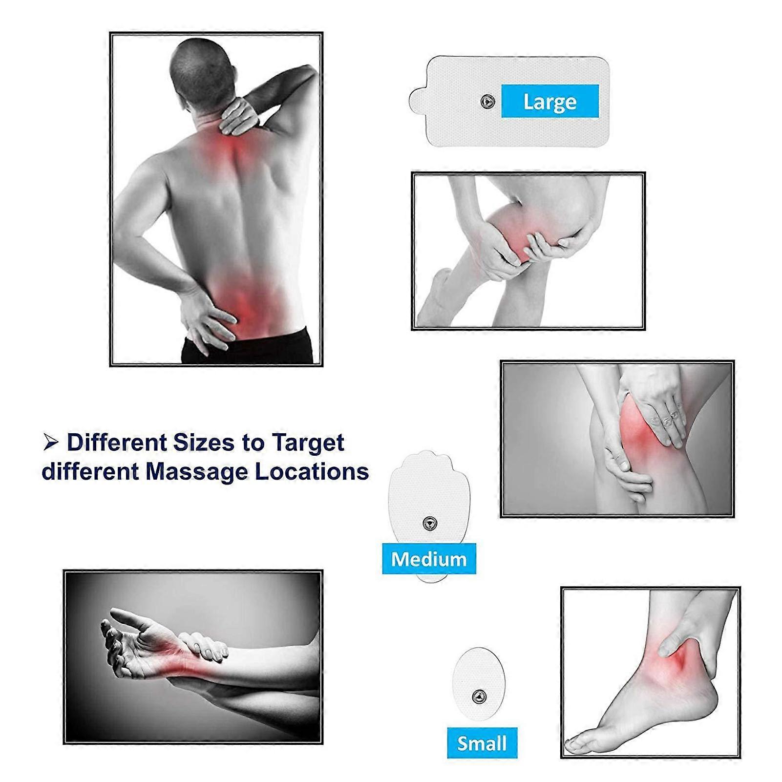 Massage Instrument Accessories Patch Electrode Pads Reusable Portable