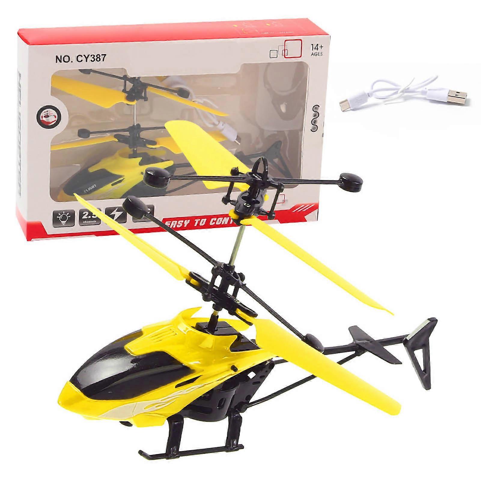 Induction Helicopter Induction Hover Helicopter with Light Drop Resistant Rechargeable Aircraft
