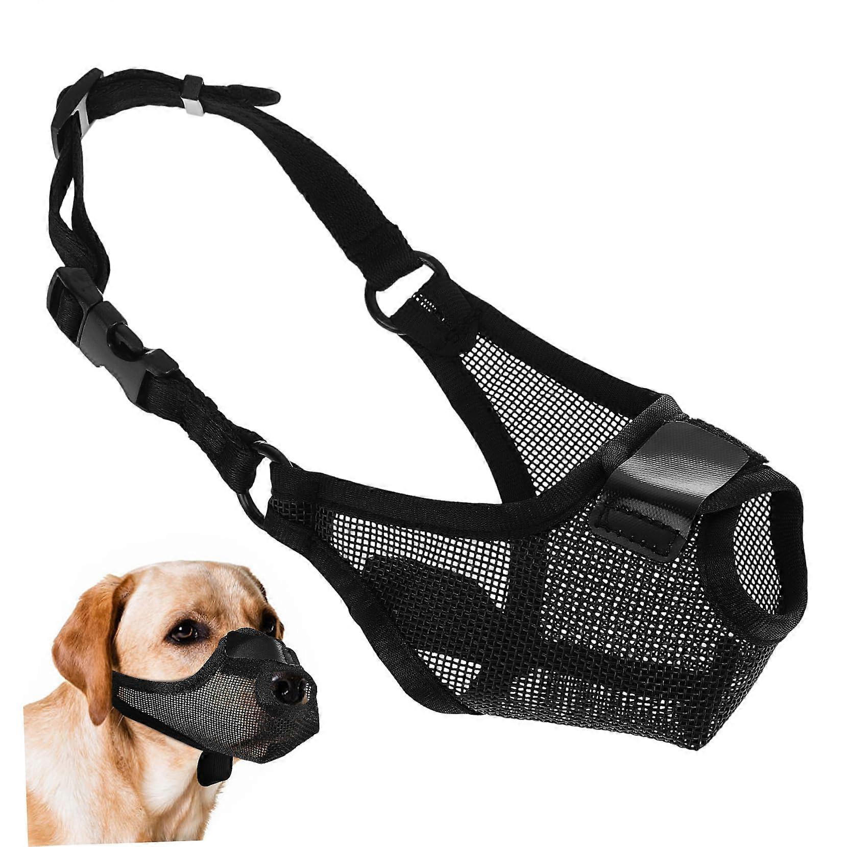 Mesh Adjustable Breathable Muzzle for Dogs, for Vet Visits, Grooming, and Public Outings, Secure Fit and Lightweight Design for Better Control