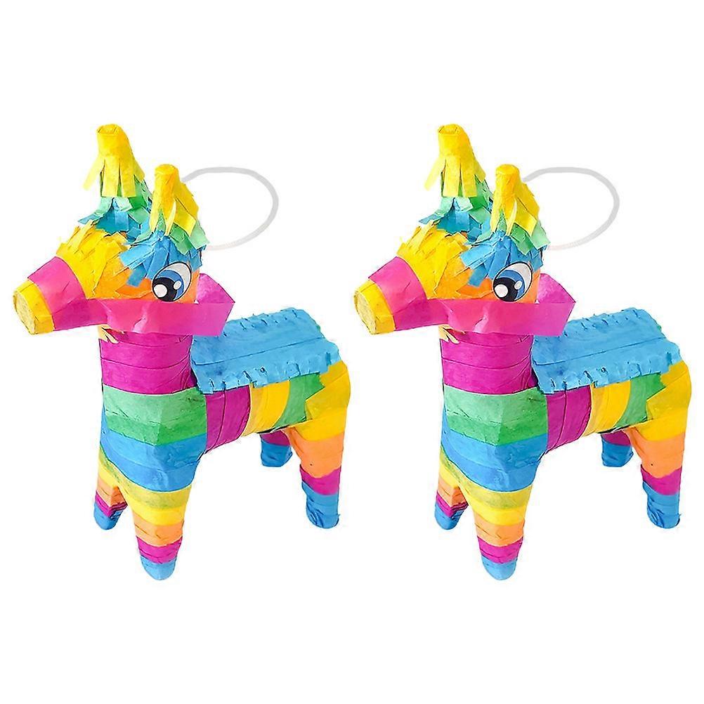 Handmade Paper Pinata Toy for Party Use 2Pcs Mexican