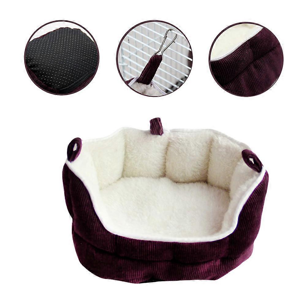 Hamster Nest Bed Fleece Small Pet Bedding For Ferret Rabbit Guinea Pig Hamster Squirrel Mice Sofa Shape 1Pack