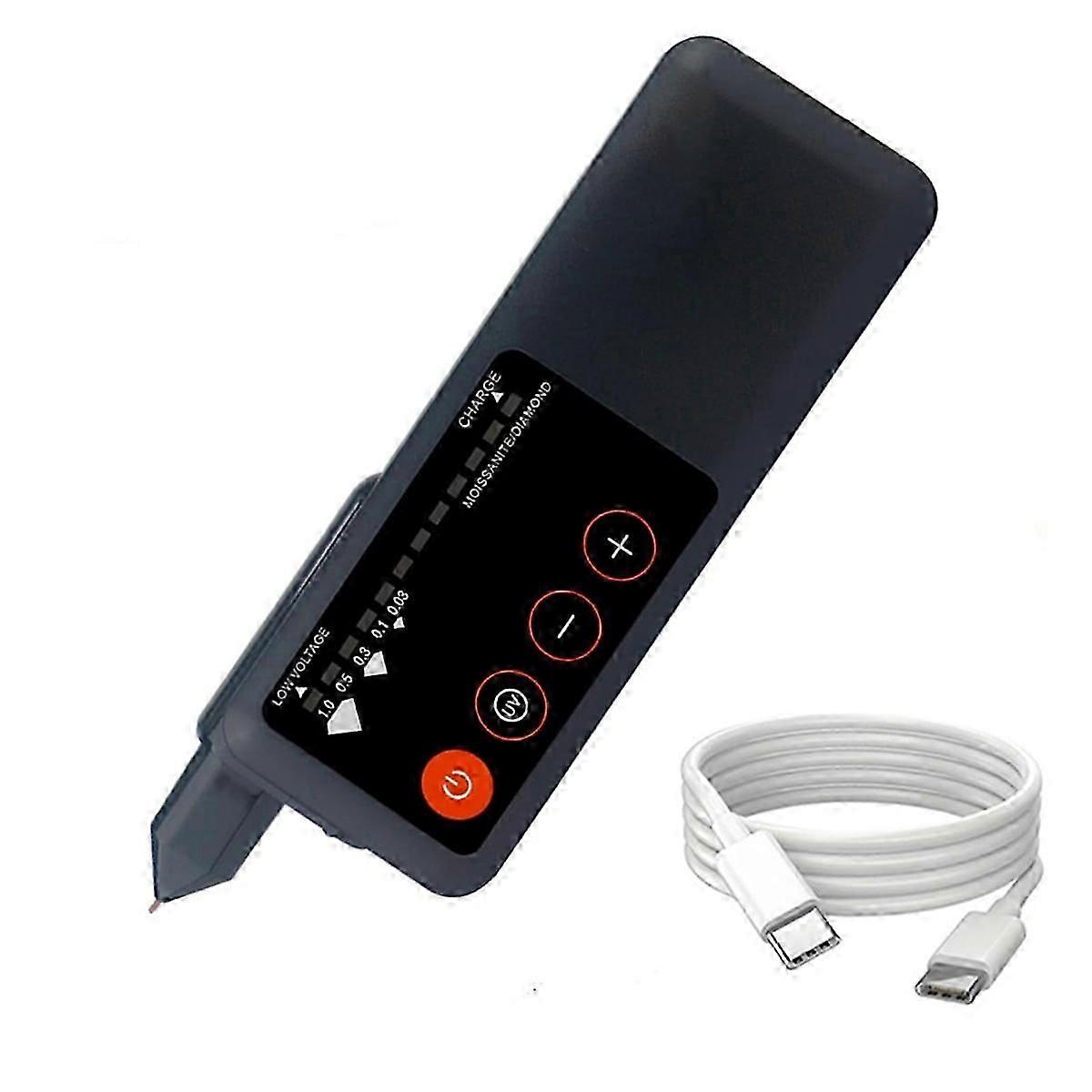 Professional Diamond Tester, Rechargeable, Electronic Diamond Gem Tester and Tester-Suitable for Novice Diamond Selector