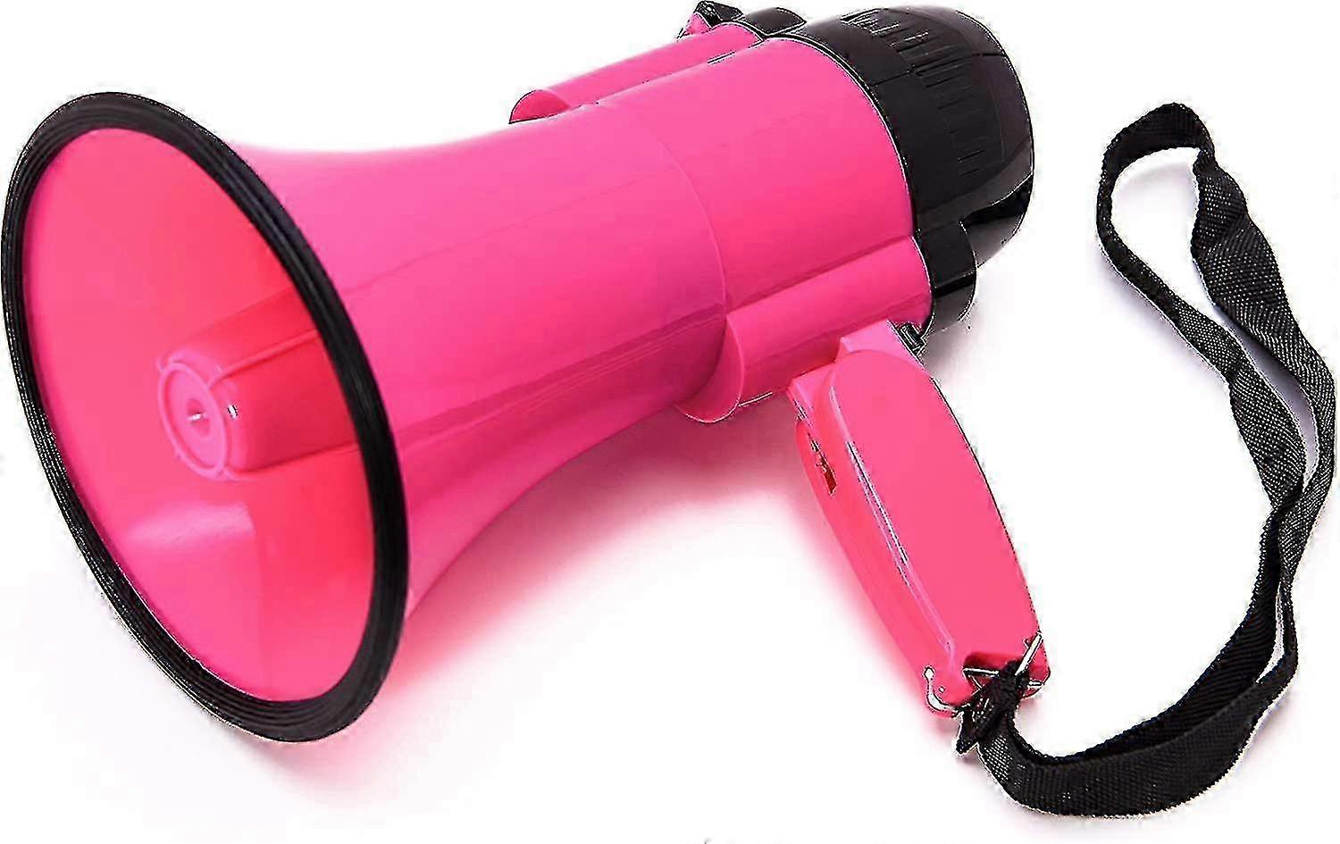 Portable Megaphone Bullhorn 30 Watt Power With Built-in Music-adjustable Volume -strap Powerful And Lightweight
