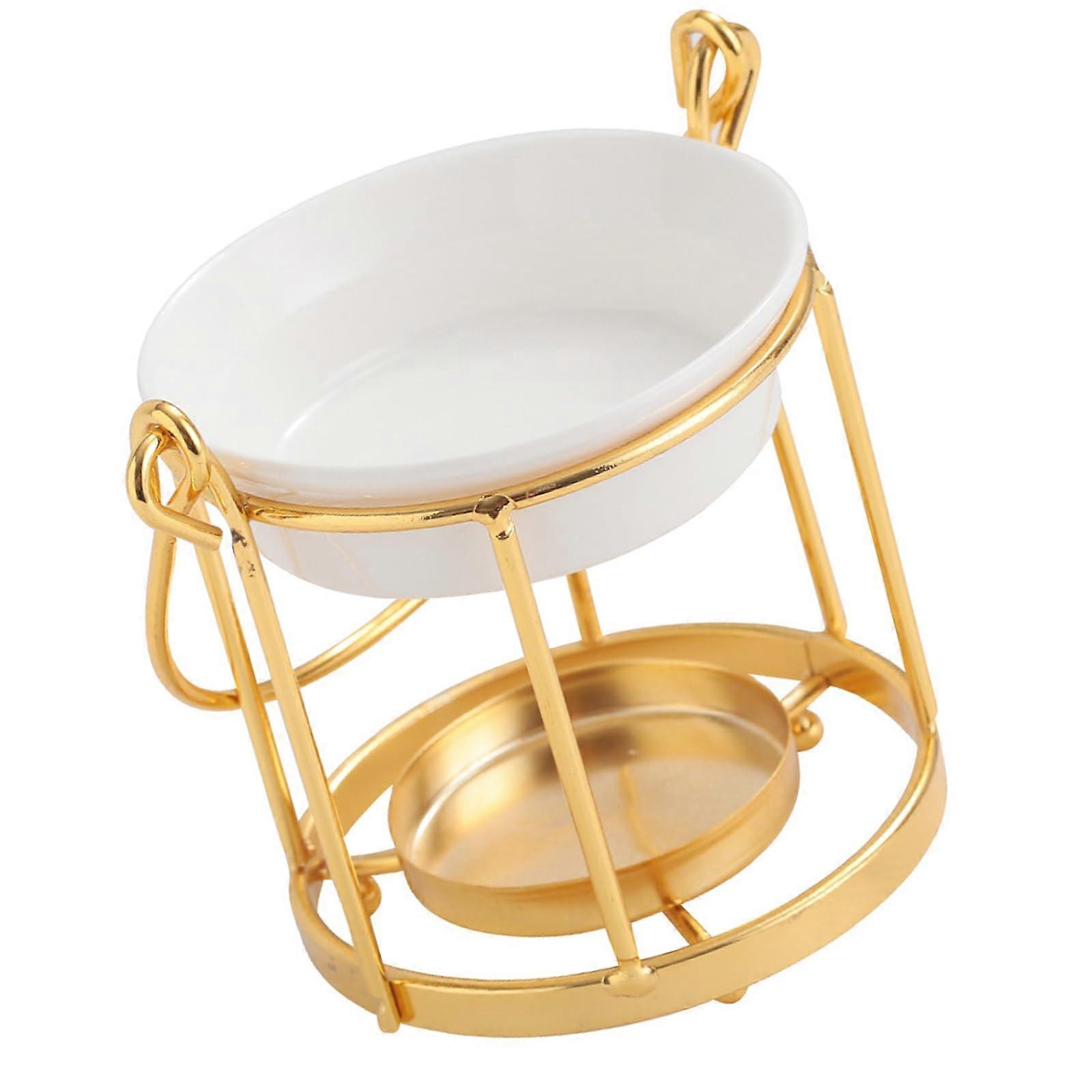 Handheld cageshaped metal fragrance lamp for essential oils, candle, aroma diffuser for home and office, aromatherapy