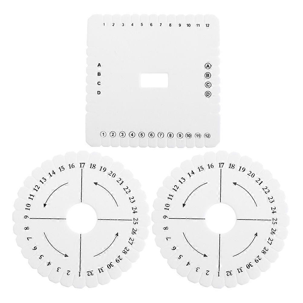 3 قطع عملية الديكور الحبل أقراص تجديل لوحات اليدوية النسيج لوحات القرص