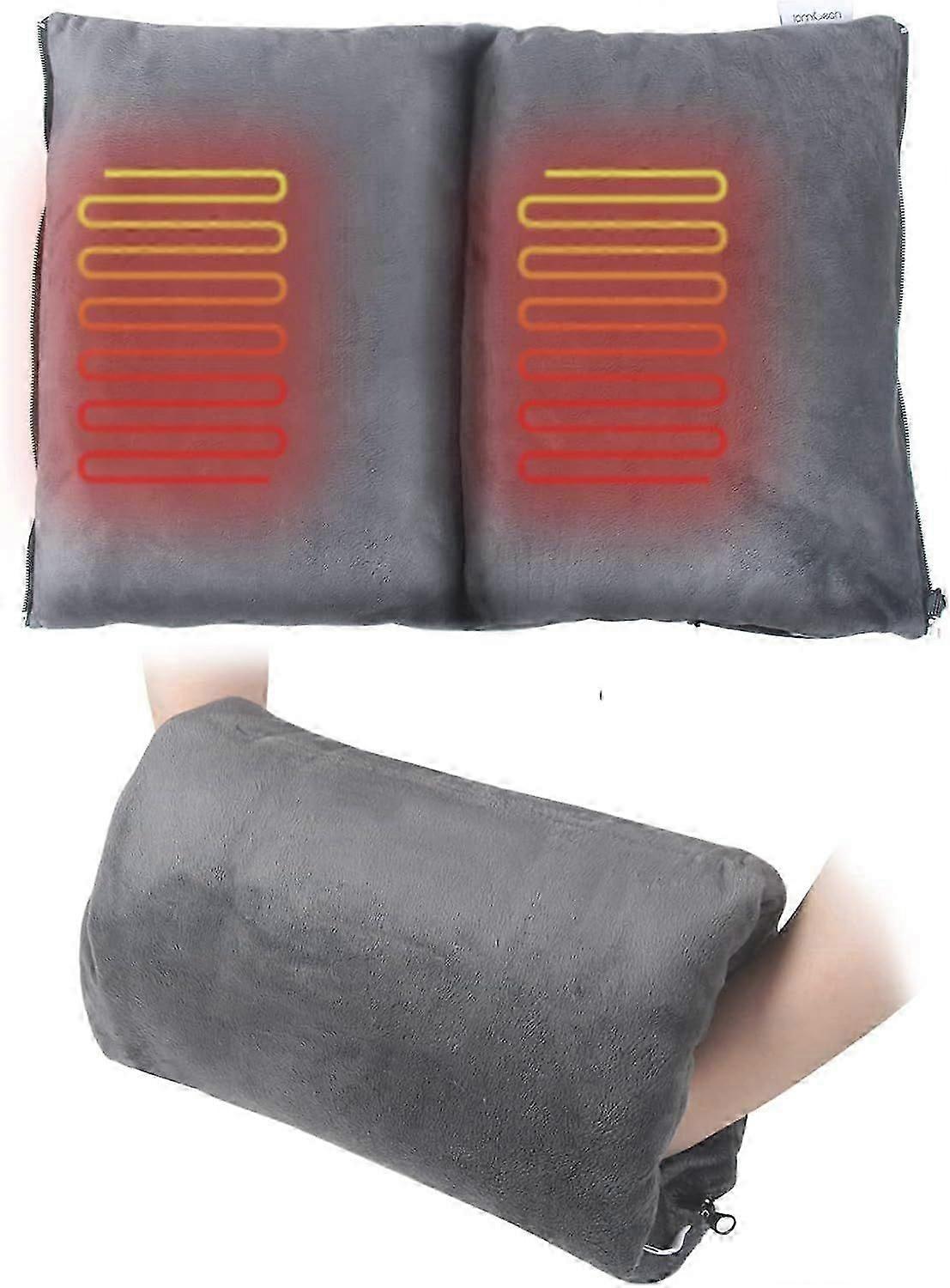 Hand Warmers/Heating Pad 2 in 1,Electric Arm/Elbow/Knee Warmers,Portable Hand Muffs with 3 Level Heat Settings,Plug-in Fast Heating Suitable compatibl