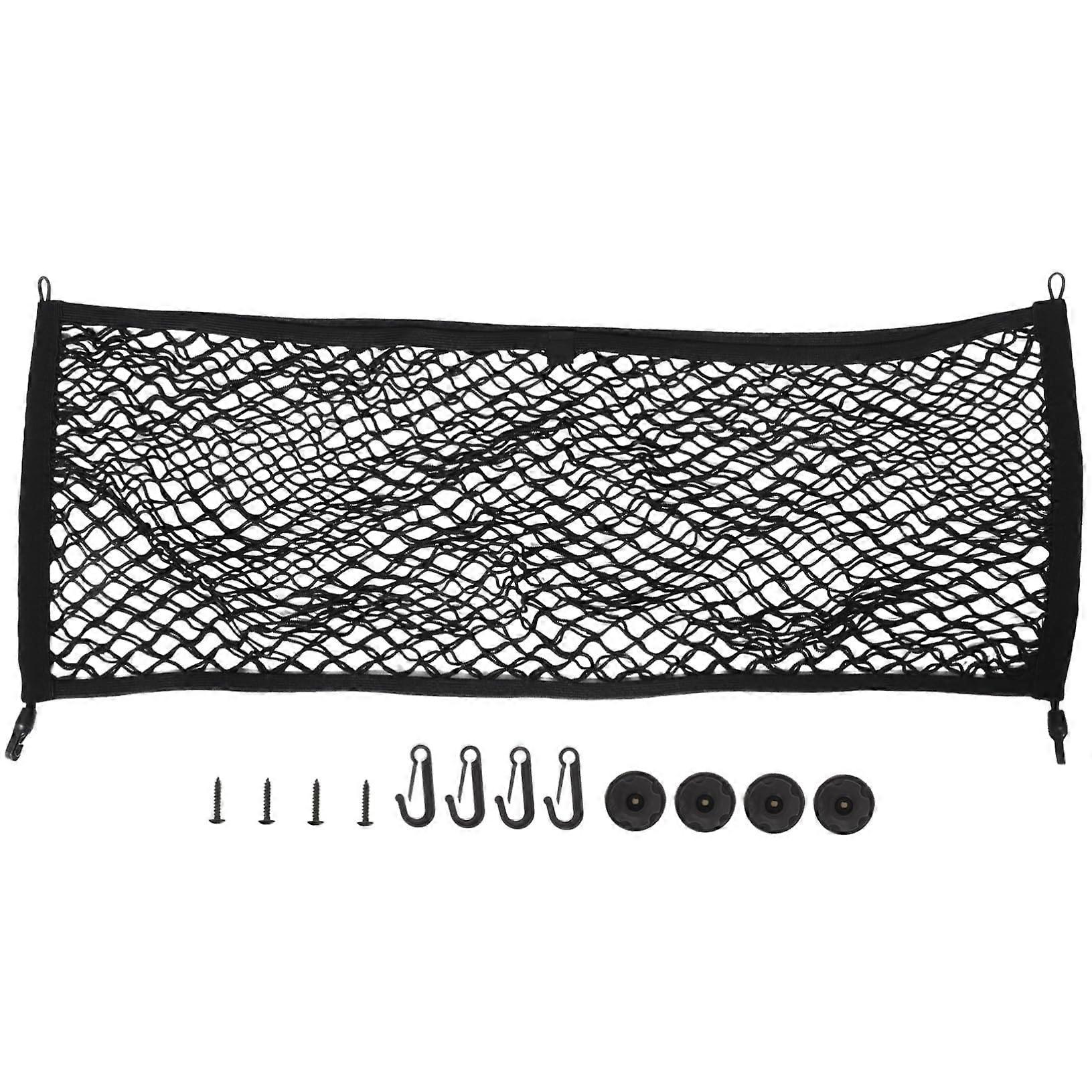 Universal Elastic Storage Net for SUV and Truck Installation, Secure Stowing of Luggage and Items Accessory