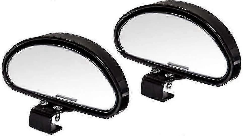 2 Piece Adjustable Angle Convex Blind Spot Mirror Set For All Car Models