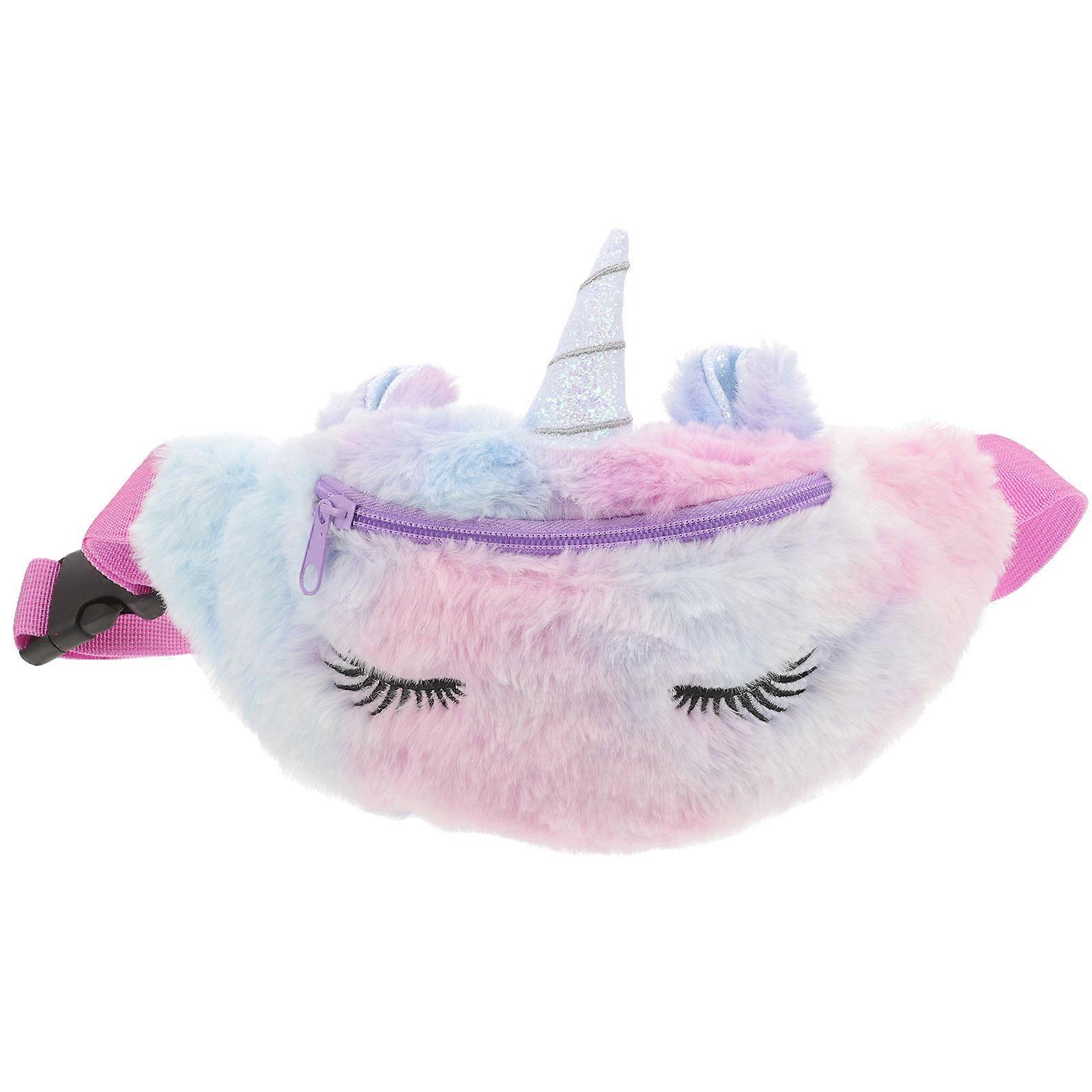 Cartoon Unicorn Plush Waist Bag for Crossbody Wear – Adorable, Fashionable & Durable Plush Accessory for Everyday Use, Parties & Outings