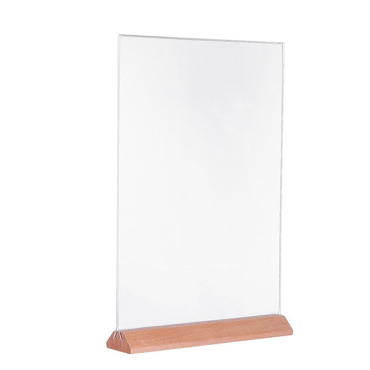Acrylic Photo Frame and Menu Holder for Display Advertisement Stand Clear Transparent A4 Size