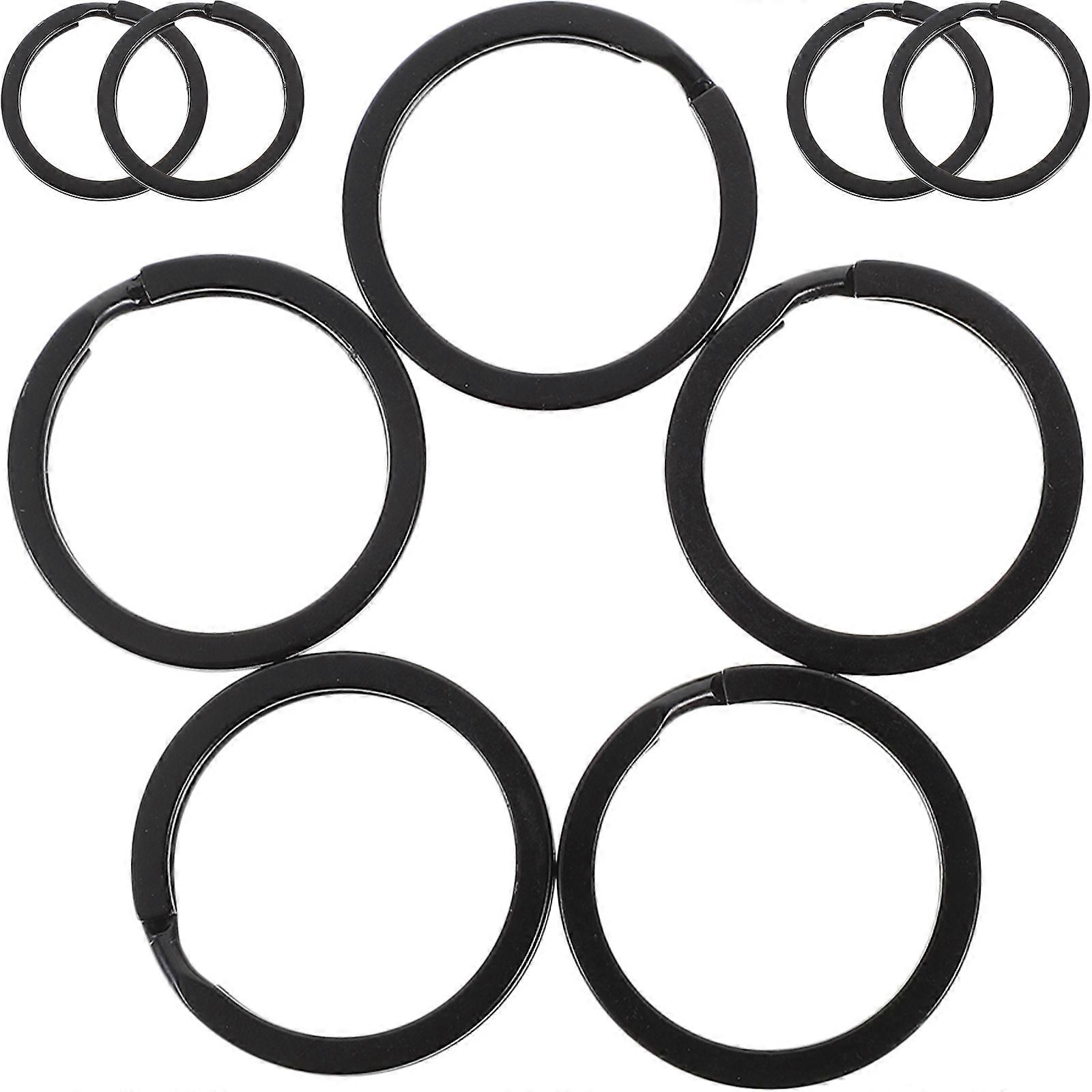 50pcs Metal Flat Split Key Rings for Crafts DIY Keychains – Versatile Key Organizers for Home, Office & Accessories
