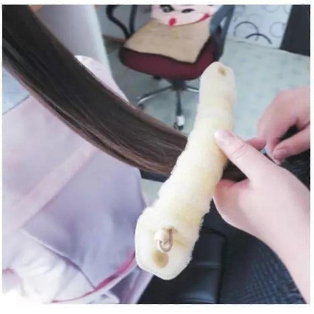 Button Donut Shape Chignon Maker Nylon Hair Styling Accessory For Different Occasions 2Pcs
