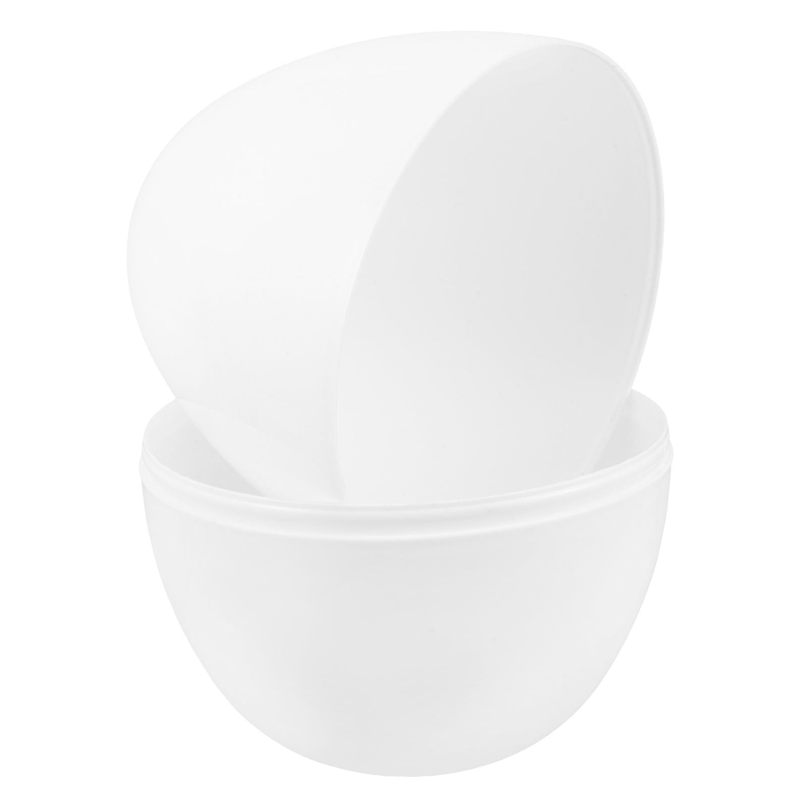 Giant Openable Easter Egg for Decoration Fillable with Candy Reusable Plastic White Large Size 6.5 Inches