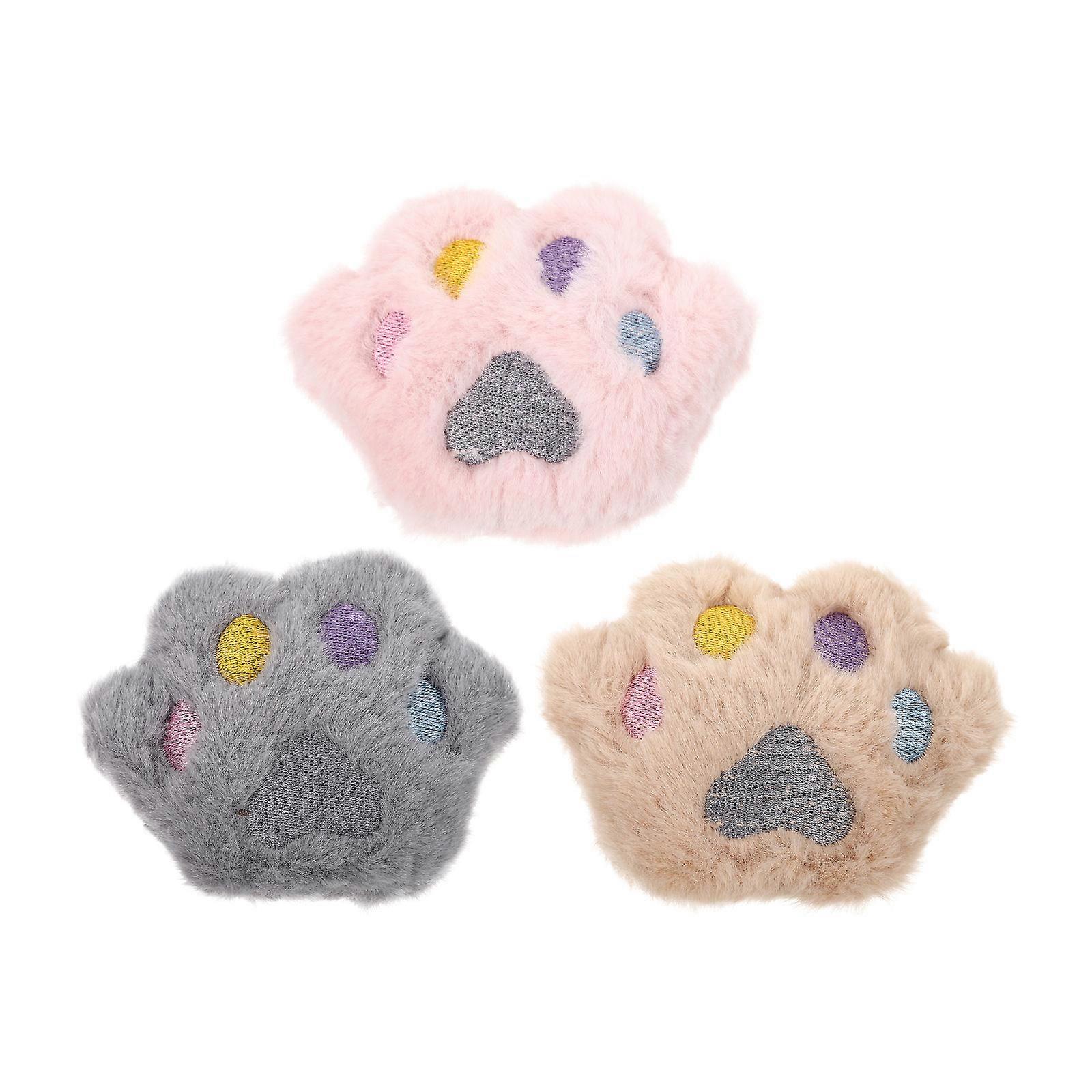 Stuffed Cat Toy Pink Plush Catnip Scratch Bite Supplies Indoor Cats Stimulate Hunting Instincts 11.5x9x4cm 3Pcs