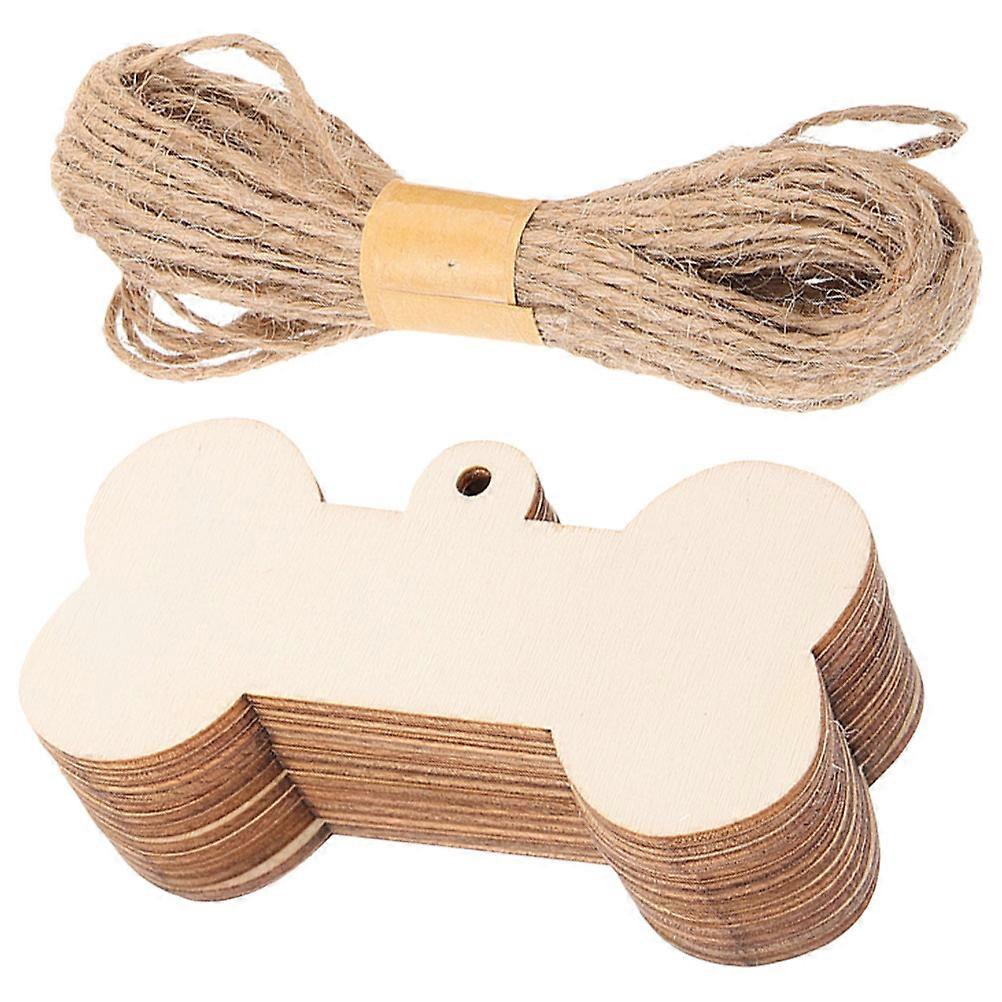 Wooden Dog Bone Craft Cutouts Set for DIY Pet Themed Projects, , and Home Decor Personalization