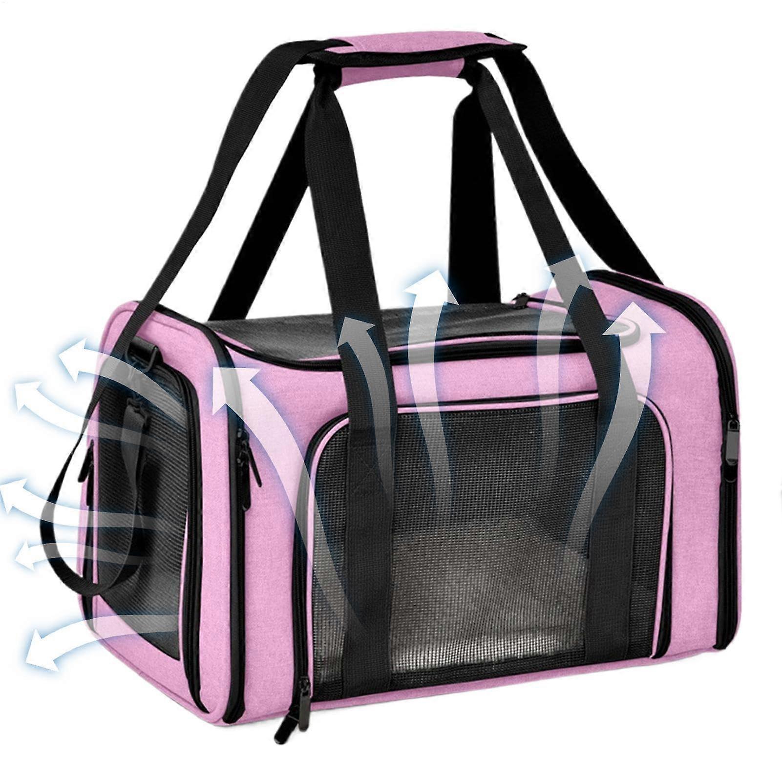 Cat Carrier, Pet Travel Bag, Small Pet Carrier, Foldable Pet Carrier, Portable Cat Carrier, Foldable Pet Carrier for Travel for Small Pets Like Rose