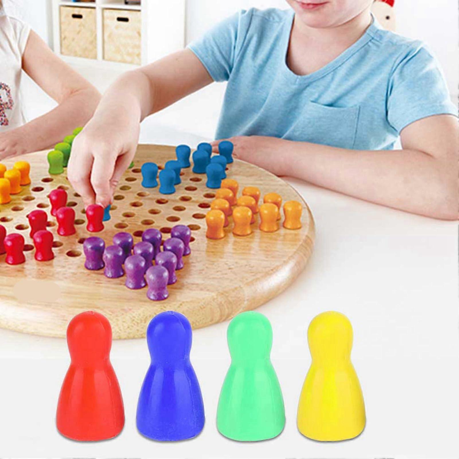 Colorful Plastic Chess Pieces for Engaging Board Games, Durable Material, Standard Size, Compatible with Chess Sets