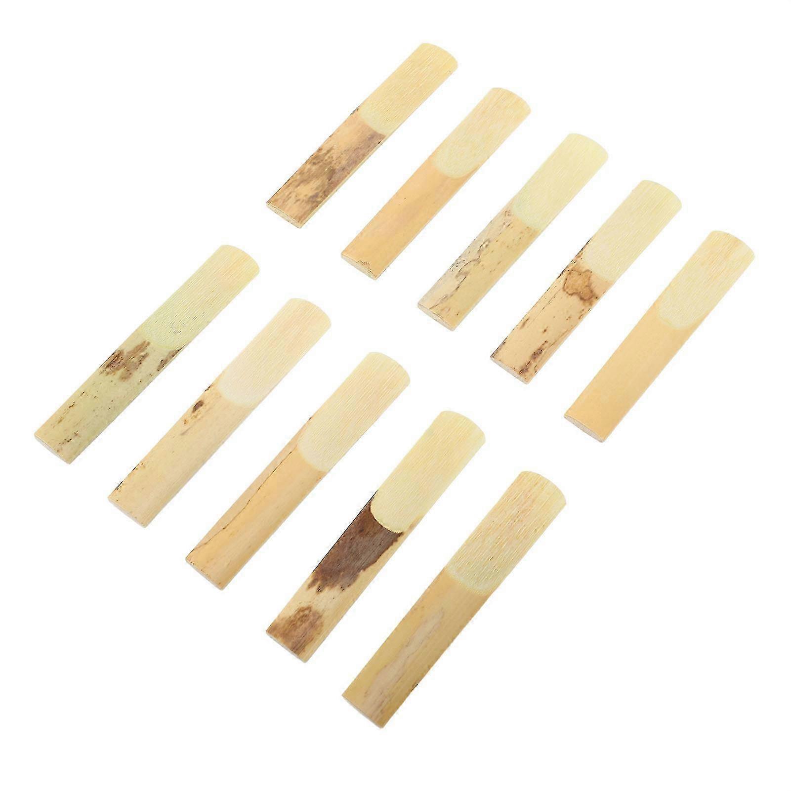 10 Pcs Clarinet Reeds - Traditional Strength 2.5, Portable & Lightweight for Clear Sound - Replacement Reeds for Clarinet Players