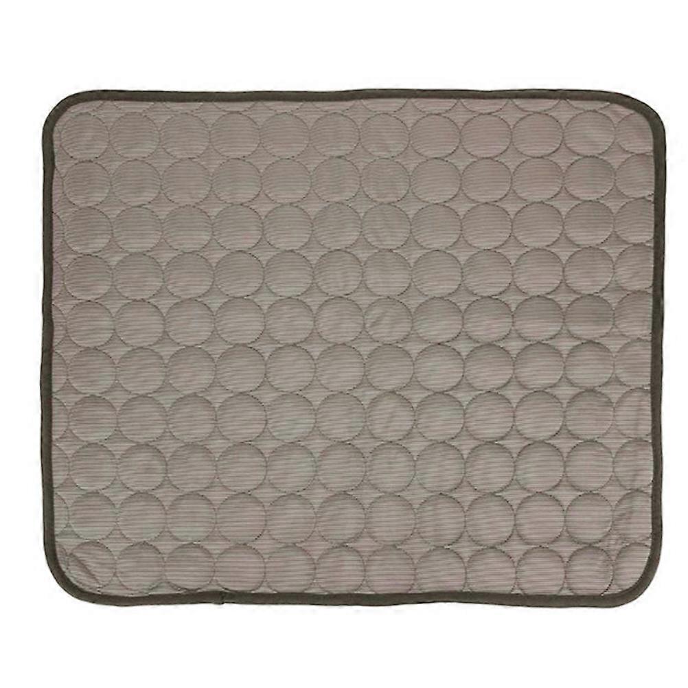 Cooling Dog Blanket in Coffee Color for Summer Use Ice Silk Material Cool and Breathable Perfect for Pets Rest 4 Sizes Available
