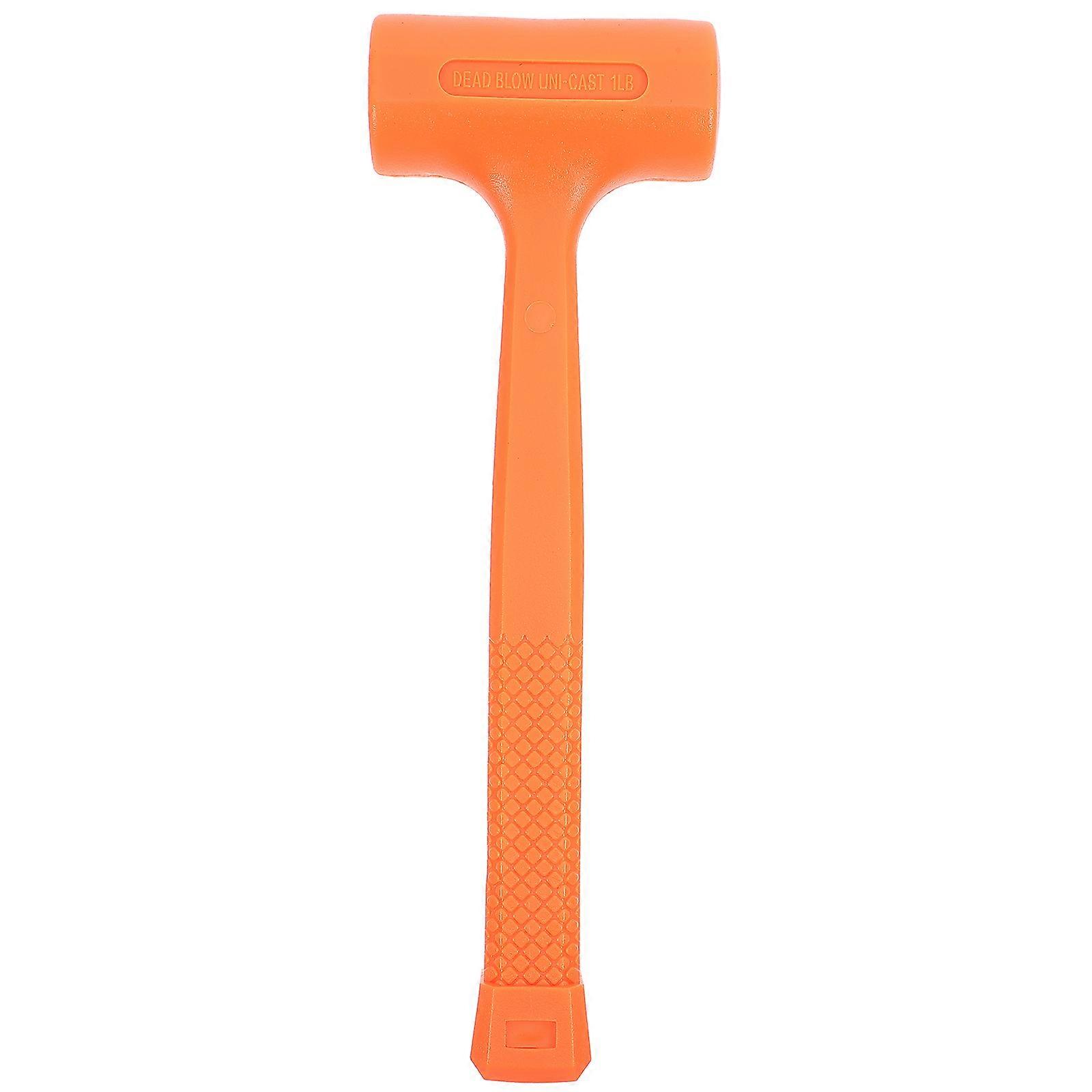 Installation Rubber Hammer Mallet Protect Delicate Surfaces Home Improvement Work Orange 29.50X9.50X4.00CM Reduce Hand Fatigue 1Set
