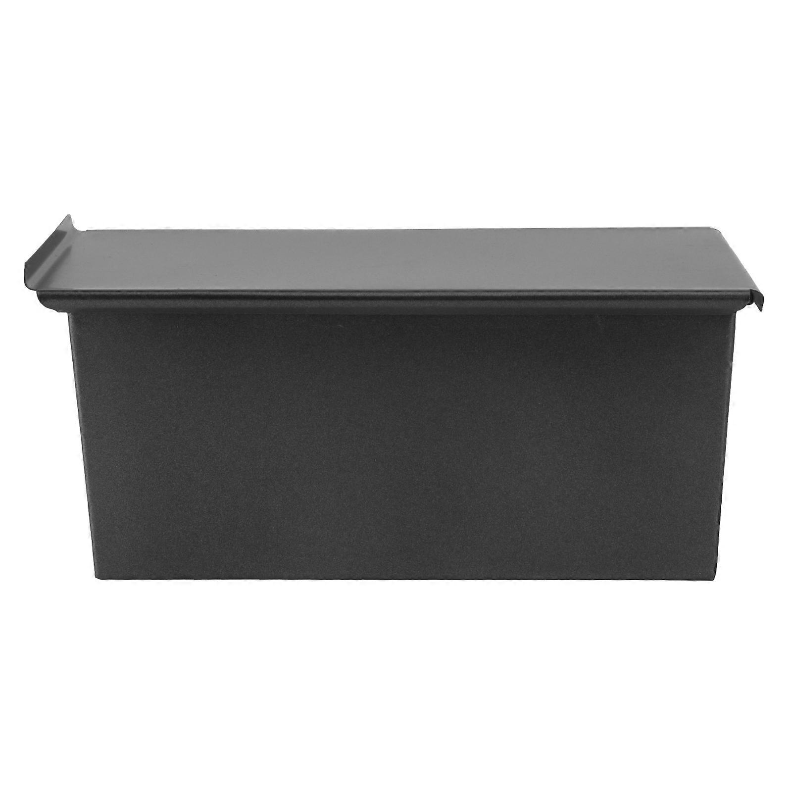 Black Non Stick Loaf Pan with Lid for Bread and Toast Baking, Pullman Style Heat Conductive Bakeware, Easy to Clean Mold for Home Sandwich Bread