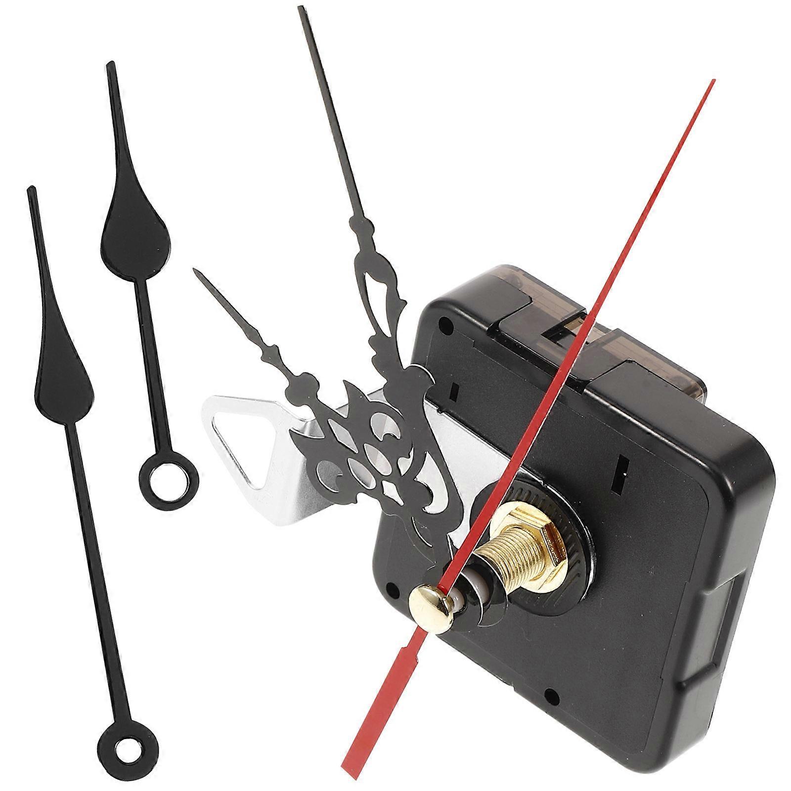 Replacement Clock Parts Clock Mechanism Set Diy Clock Mechanism Kit Square Shape Plastic 1 Set