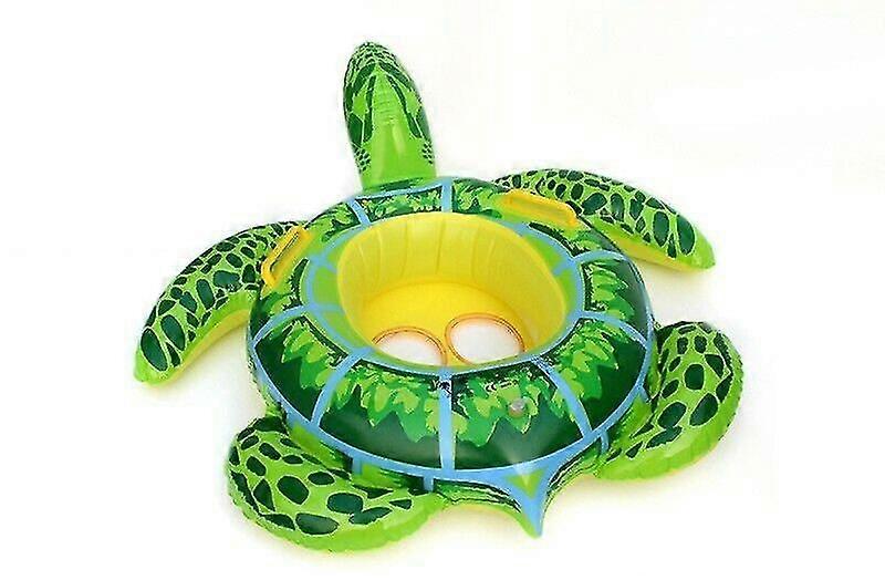 Turtle-Shaped Inflatable Pool Float for Toddlers - Fun Swimming Ring & Raft Toy