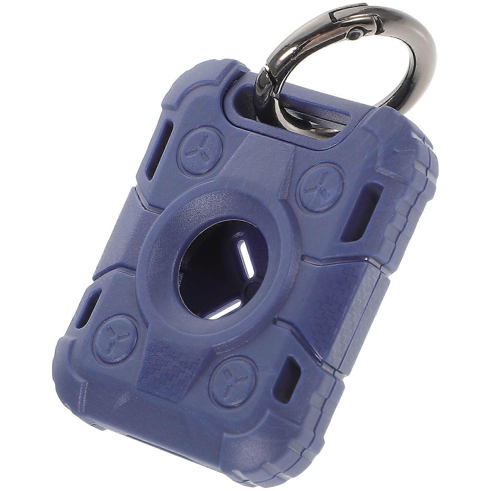 Keychain Holder Rectangular with Rounded Corners Anti-Collision Signal Transmission for Travel Men 1Pack