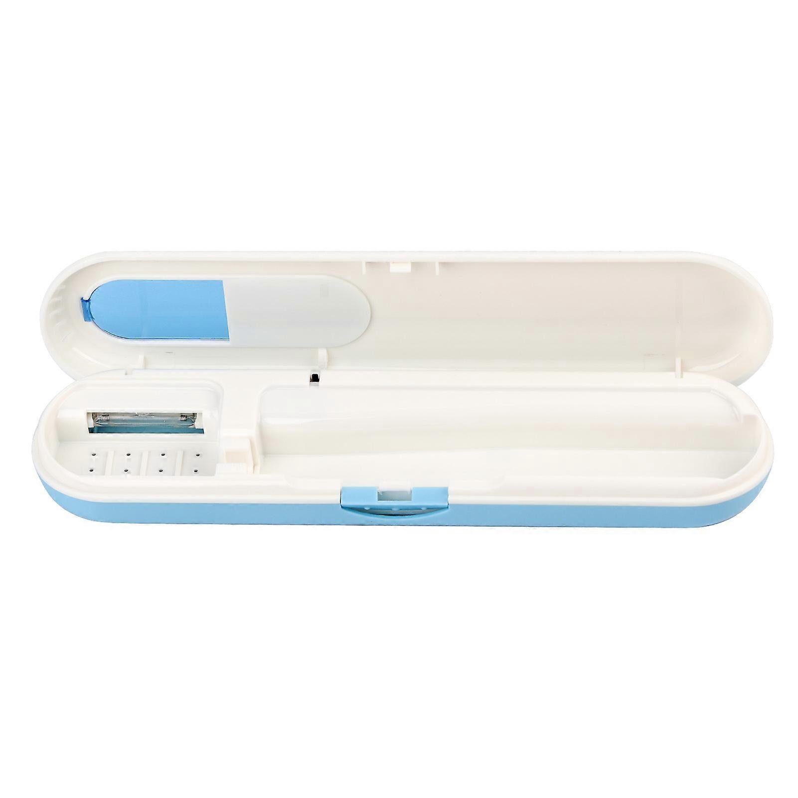 UV Toothbrush Sterilizer Box Portable Toothbrush Head Clean Disinfection Sanitizer Blue