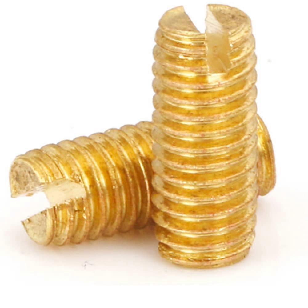 (Pack of 100) Copper Slotted Screws for Fixing Mechanical Shaft etc M2.5 x 10mm