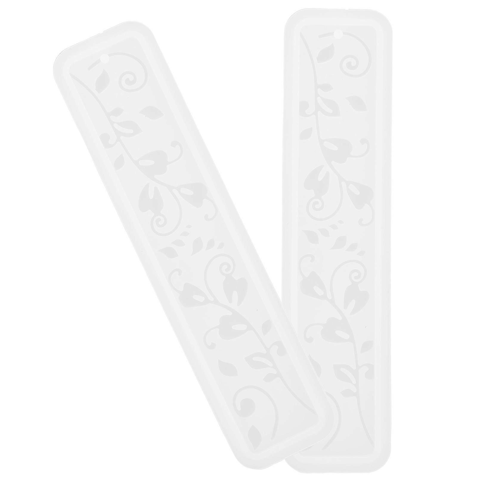 Resin Casting Molds Diy Bookmark Making Silicone Material 2Pcs