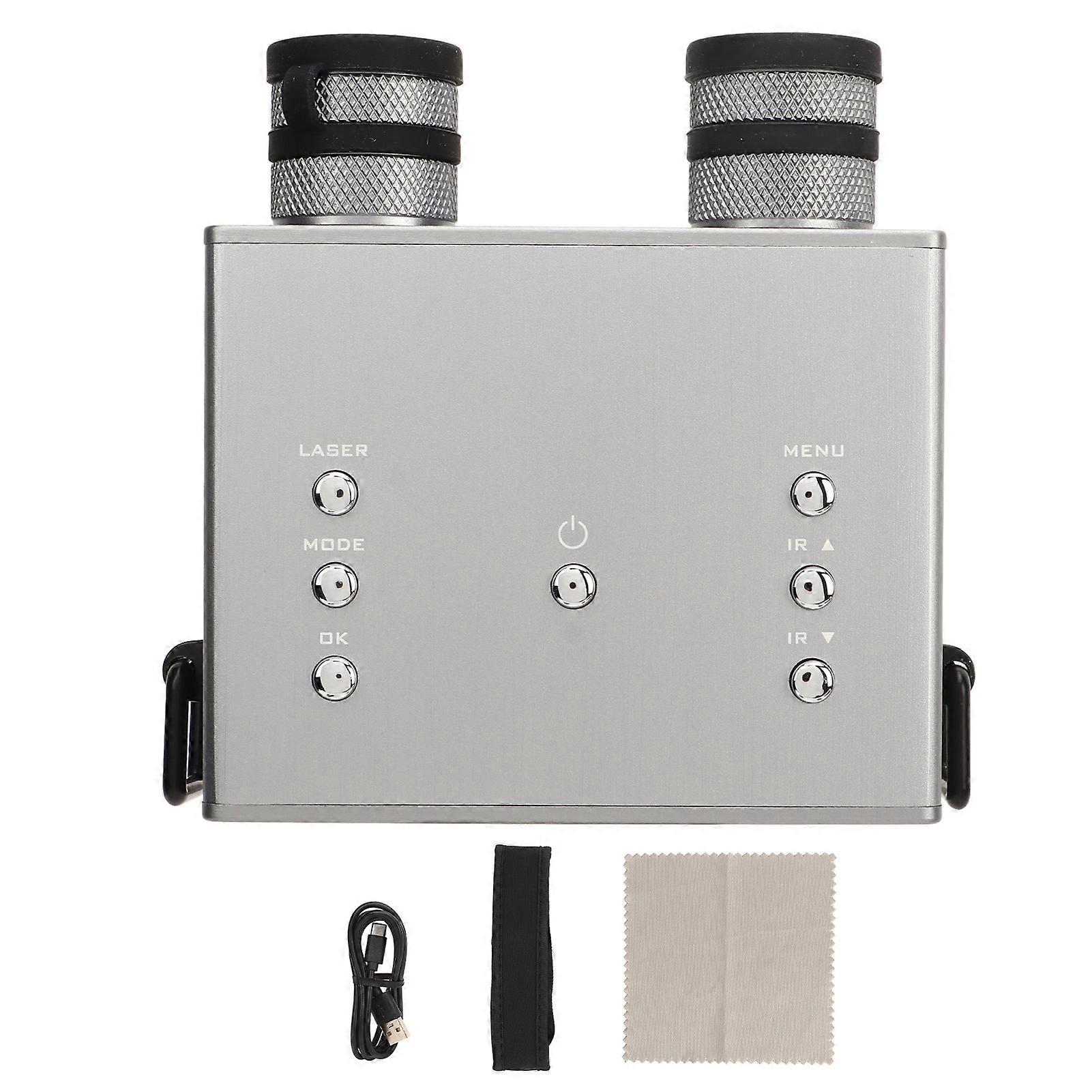 Night Vision Goggles 4K Night Vision Binoculars 3in IPS Screen Binoculars Save Photo Video 8x Digital Zoom 2600mah Battery Silver