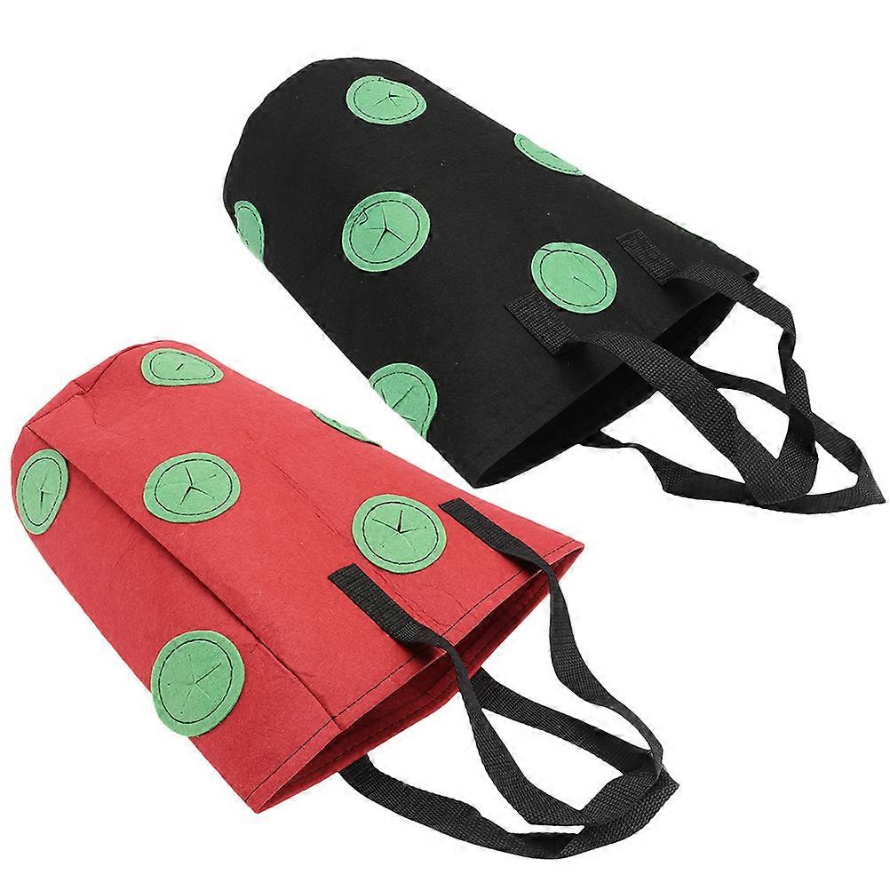 Upside Down Strawberry Planter with Excellent Drainage and Air Permeability for Outdoor Use Assorted Color Nonwoven Fabric