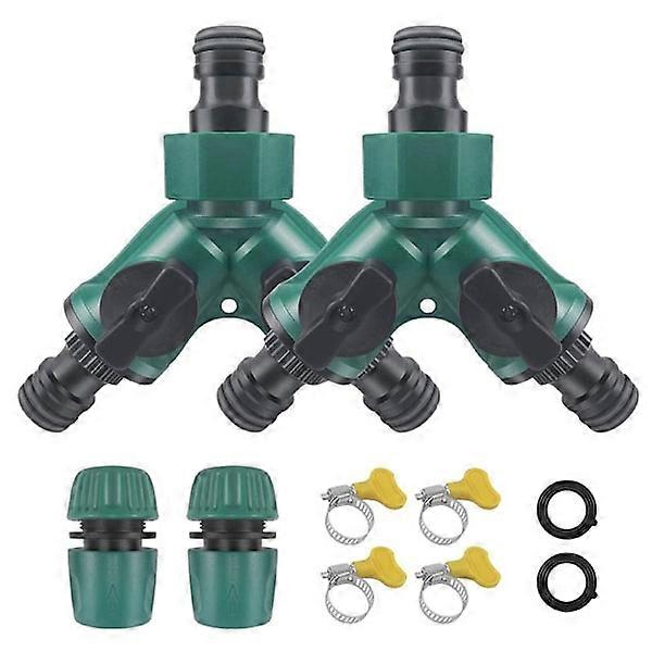 Plastic garden tap three-way quick connector two-way manifold joint quick coupling