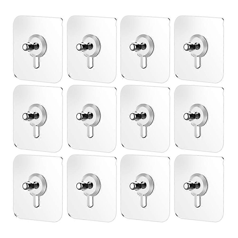50pcs Traceless Self Adhesive Screw Stickers for Wall Mounting, No Damage Installation, Suitable for Picture Frames and Kitchen Use