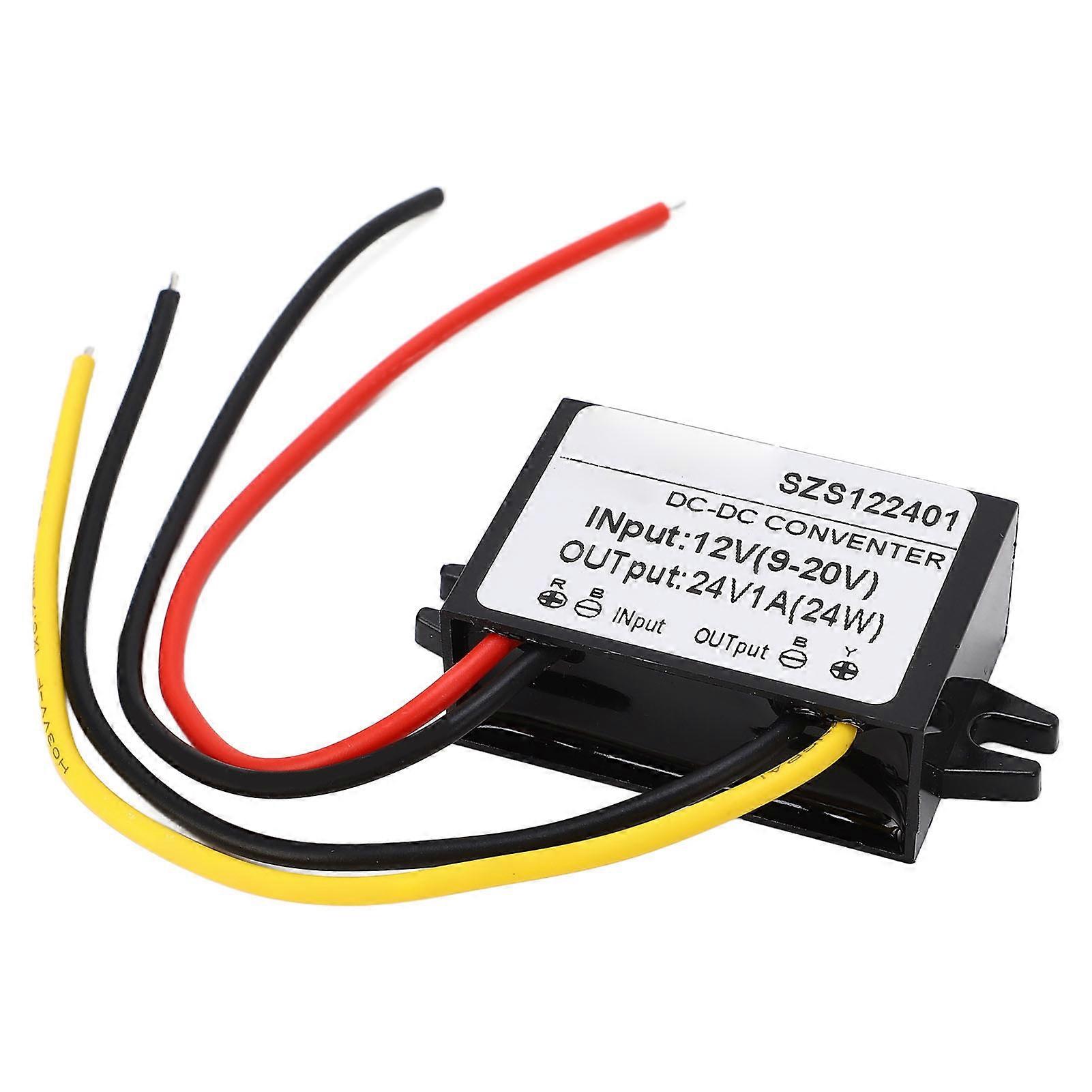 Step Up Converter Module High Conversion Efficiency IP67 Waterproof DC Boost Converter 9‑20V Input 24V 1A 24W Output 