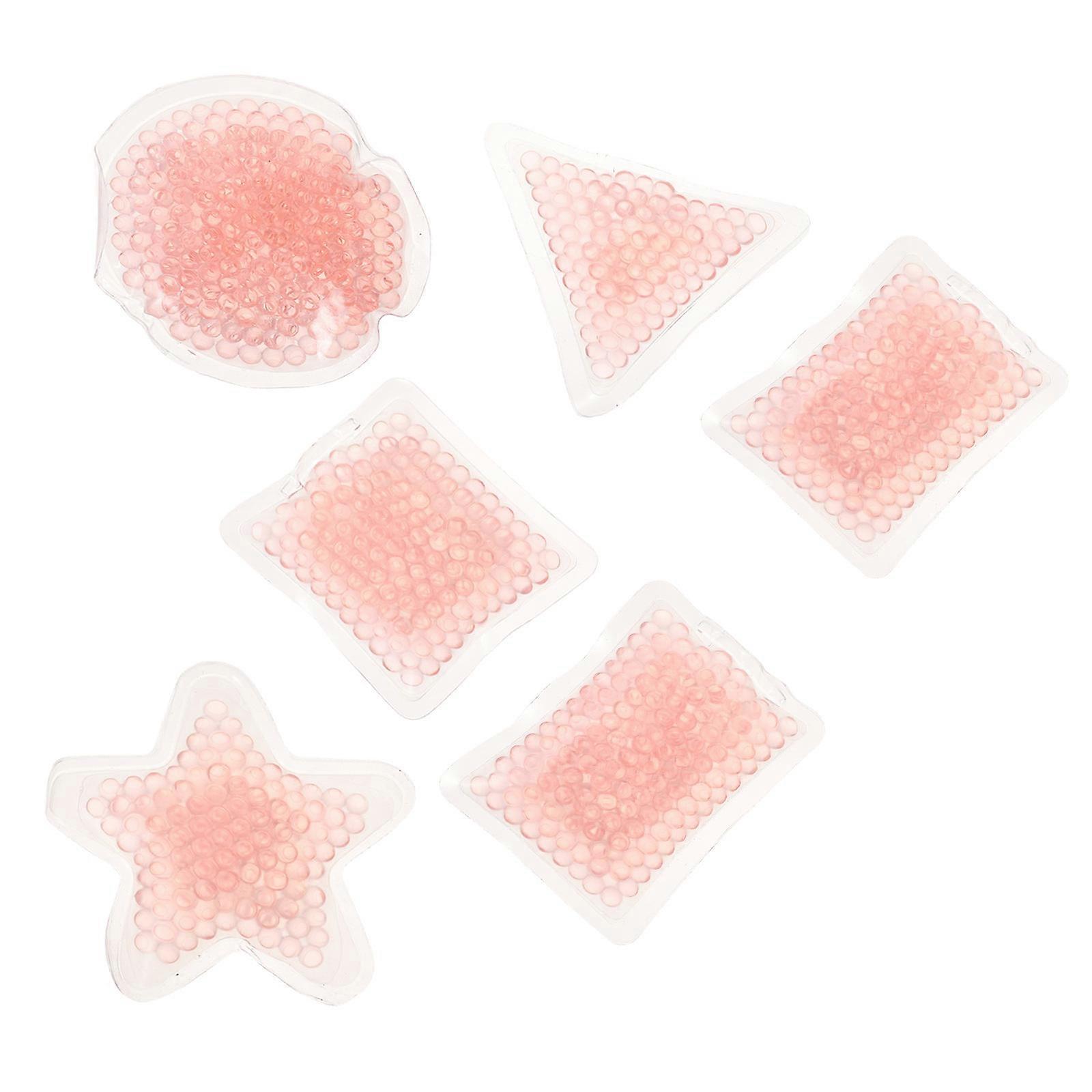 Cooling Gel Ice Packs For Home Use 10.5X7CM Pink Ideal For Injuries 6Pack