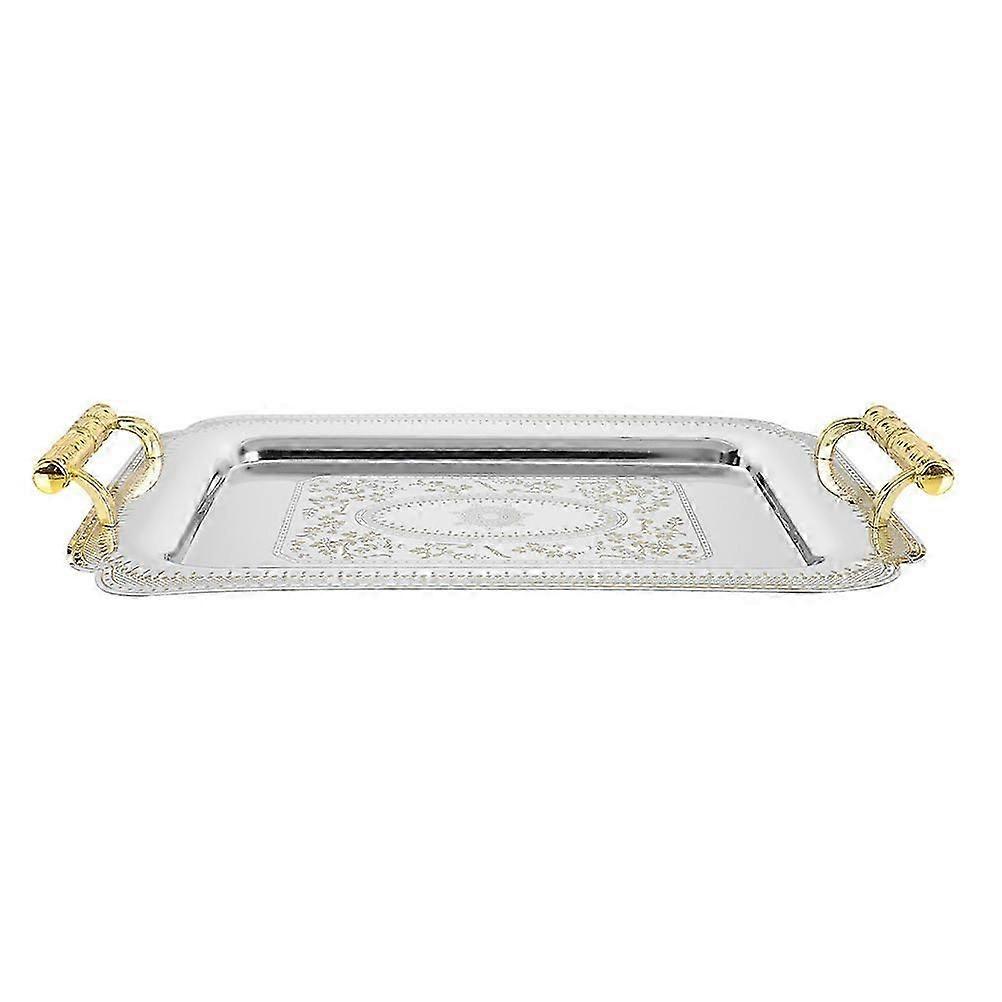 Serving Tray European Style Dinner Tray Kitchen Use Rectangular 17.1X11.8X5.1in Displaying 1Pack