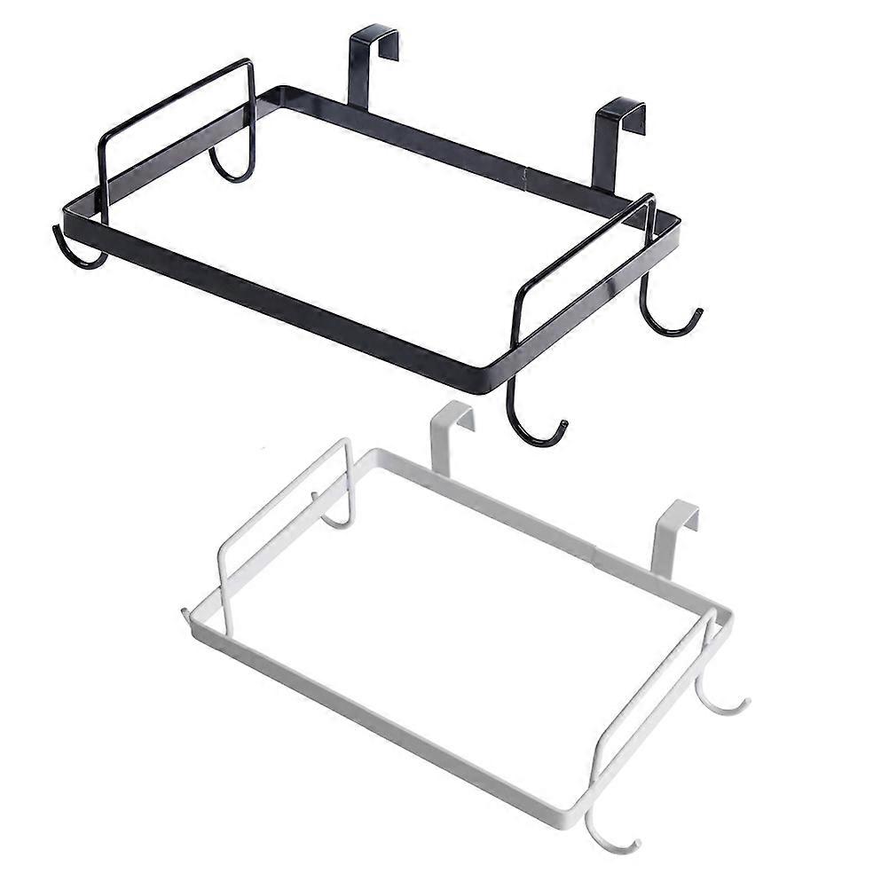 Multifunctional Iron Trash Bag Holder for Kitchen Use Assorted Color Easy to Install and Reuse Bags 2pcs