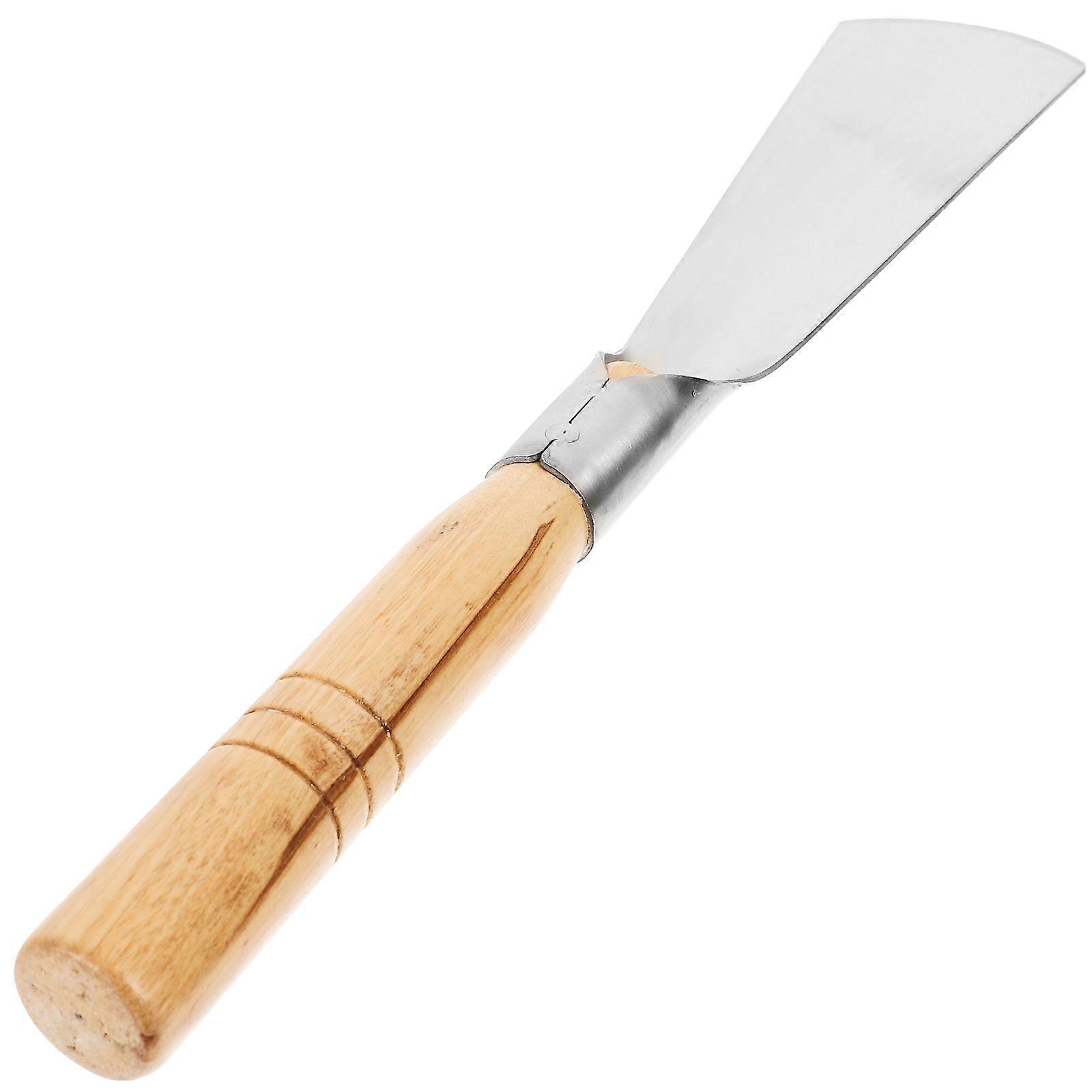 Stainless Steel and Wood Hand for Gardening Silver Color Perfect for Narrow Spaces and Weeds Digging 6.5 inches
