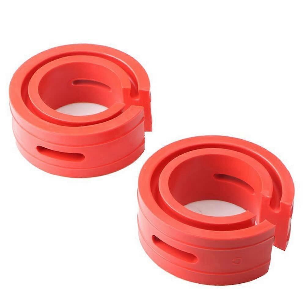 Car Shock Absorber Universal Rubber Spring To Reduce Body Vibration, Pack Of 2, Red, One Size