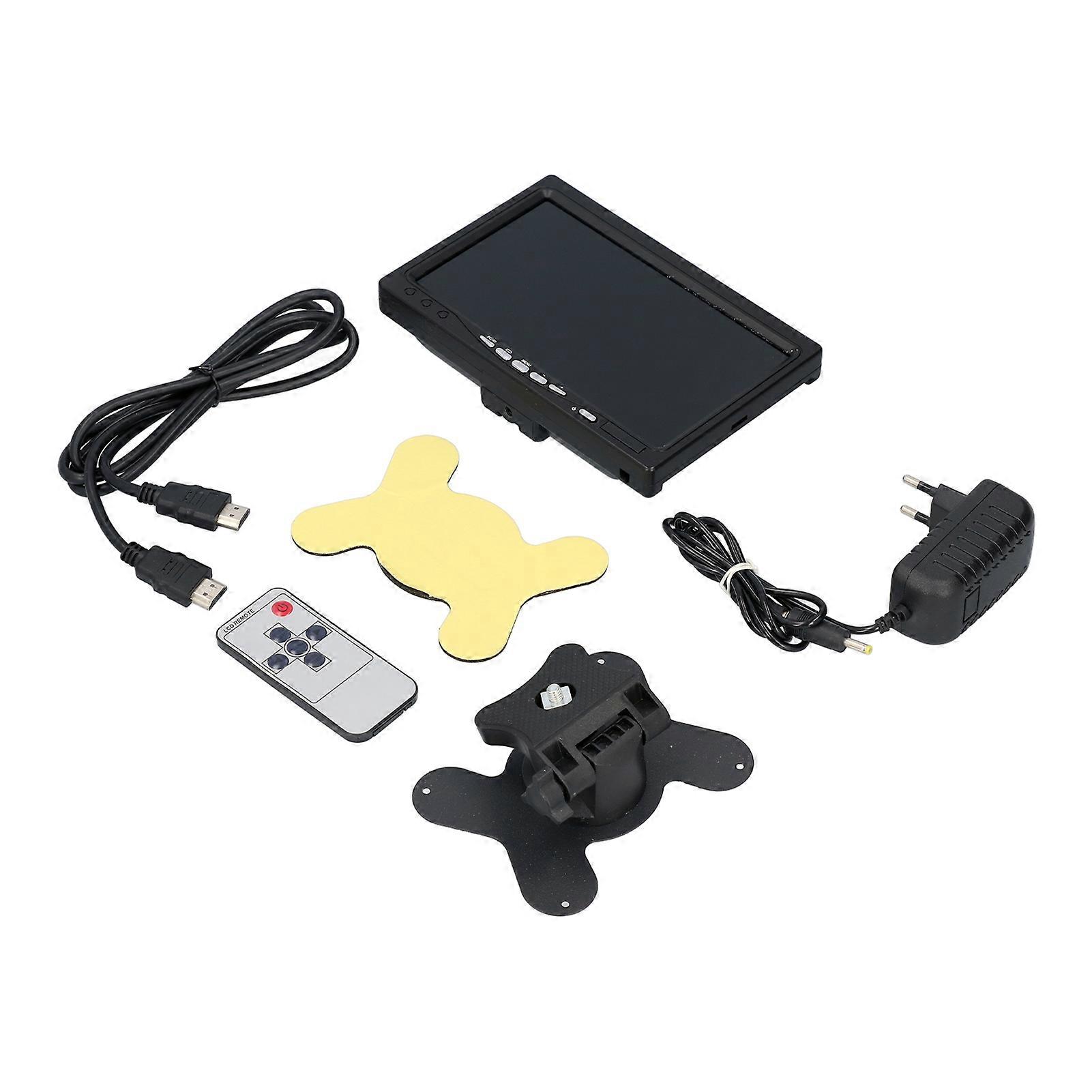 7in Car Backup Camera with LCD Monitor Waterproof HD Reversing Display Night Vision for Truck Trailer 100‑240V