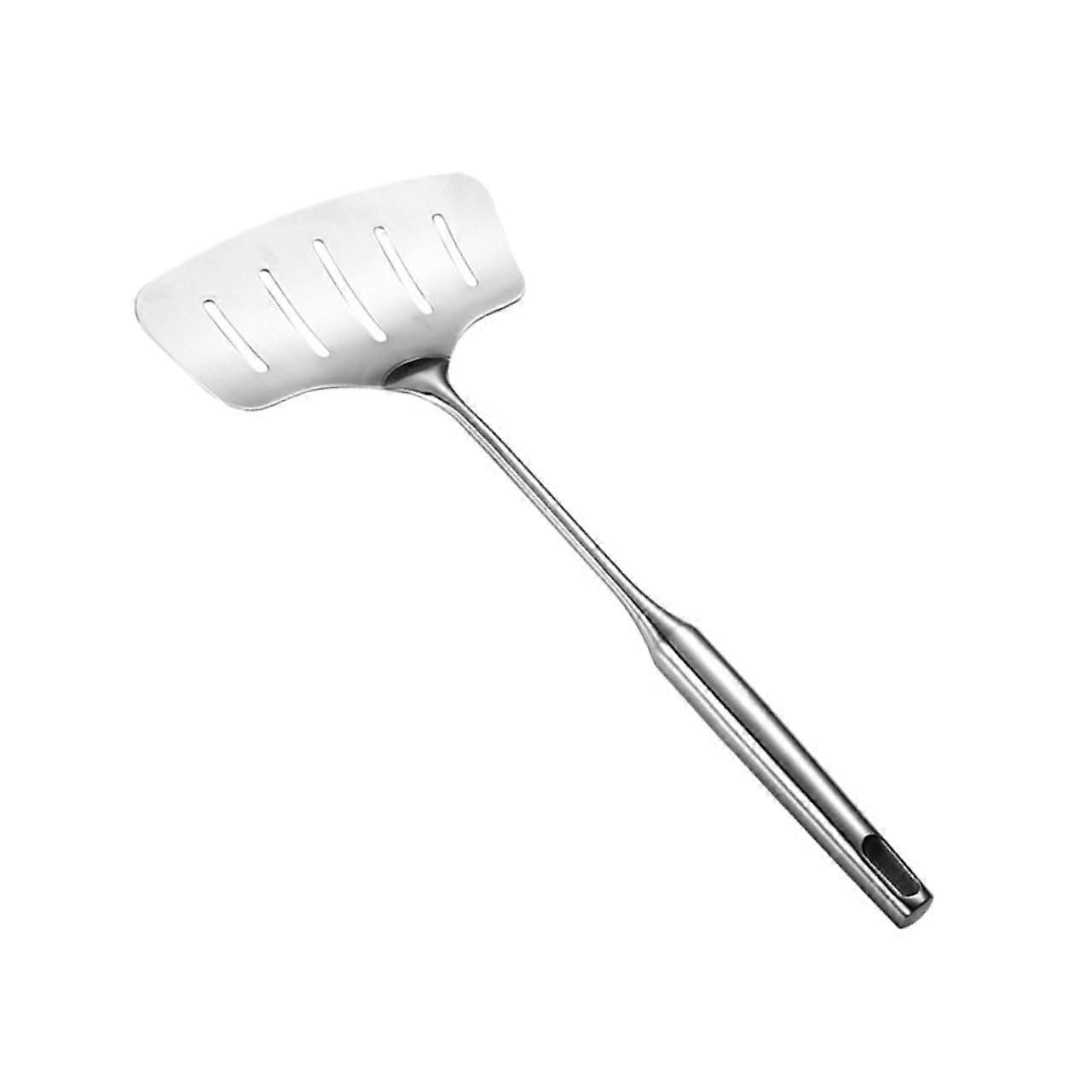 Slotted spatula Extended fish spatula for flipping steaks and seafood with draining liquids and nonslip design