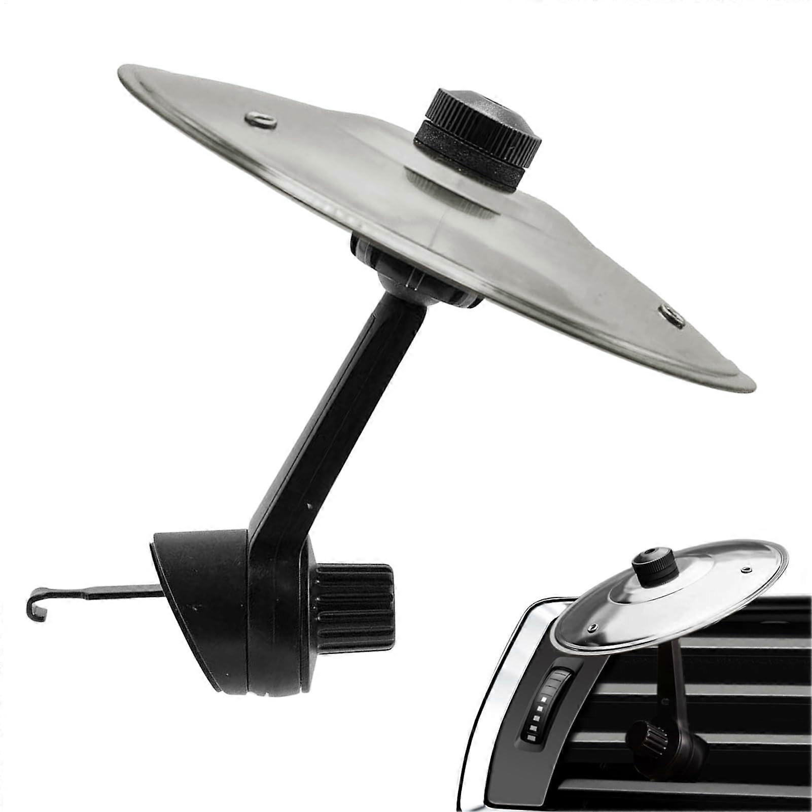 Auto Drum Vent Slit, Drum Crash for Car Ventilation, ClipType Iron Automobile, Compact Vehicle Interior Decor Silver
