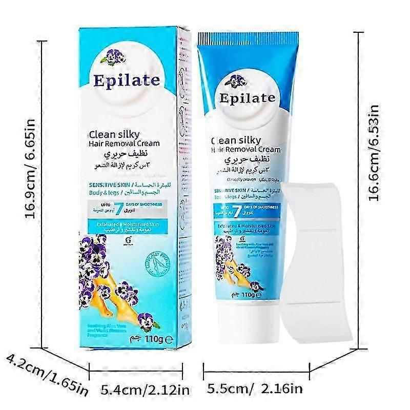 Hellävarainen ja virheetön karvanpoistovoide, tehokas ja kivuton, miehille ja naisille (Aloe Vera)