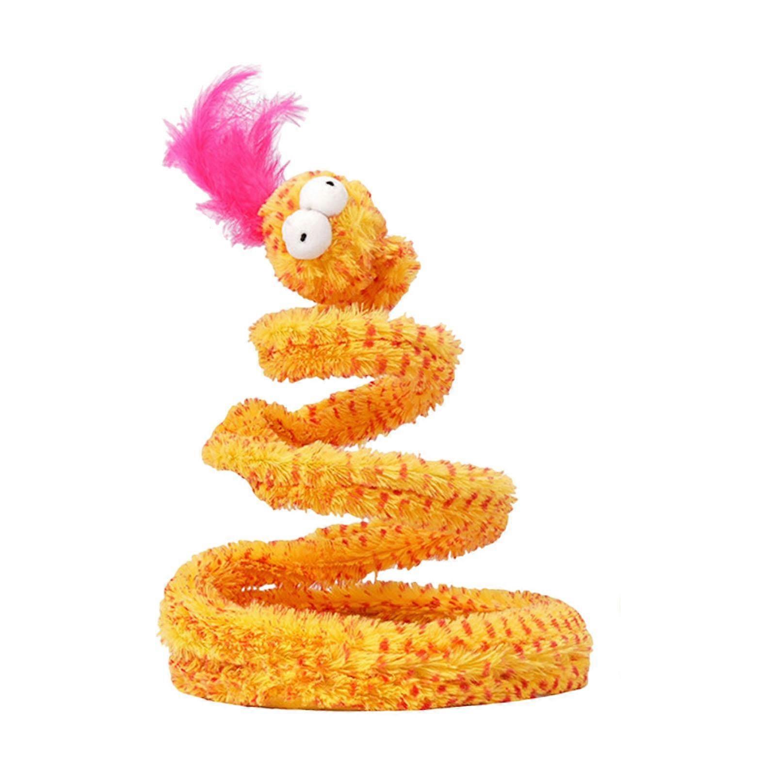 Cat Spiral Snake Toy Spring Interactive Toy Chasing Abilities Exercise Teaser